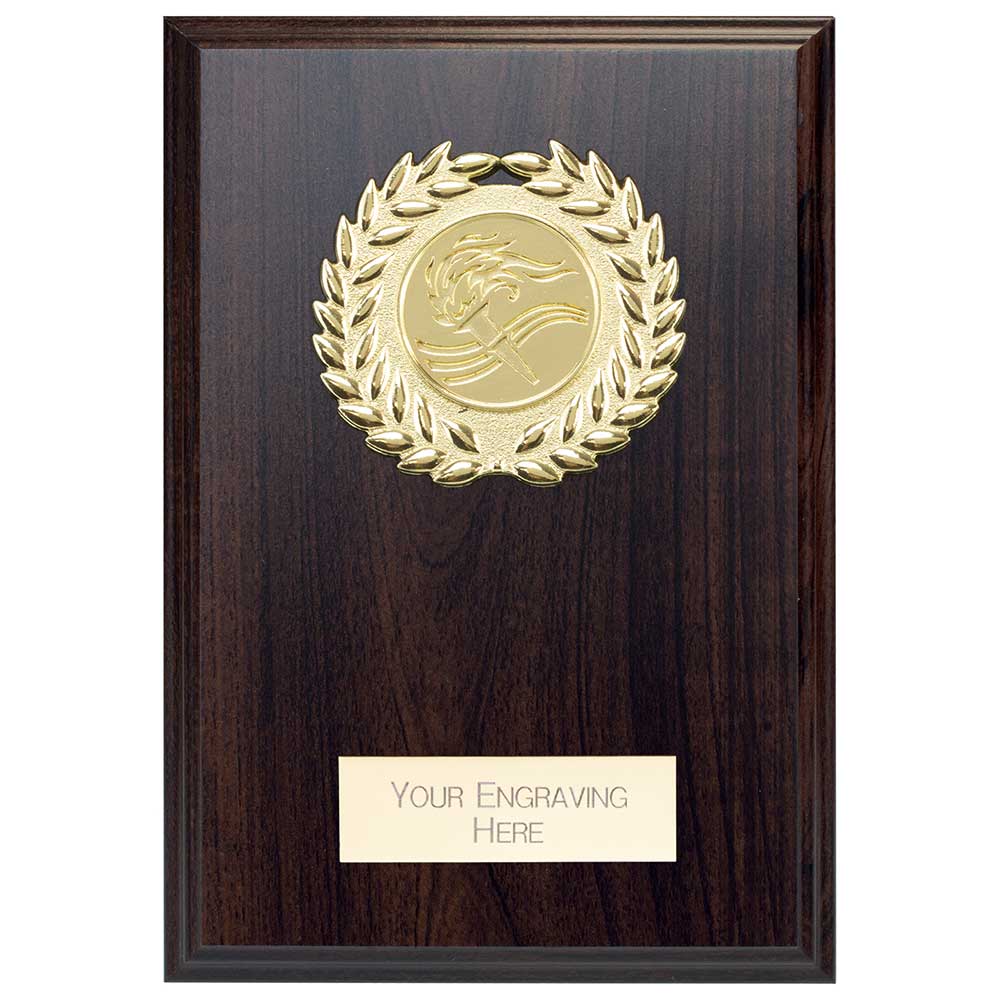Reward Wreath Plaque Mahogany