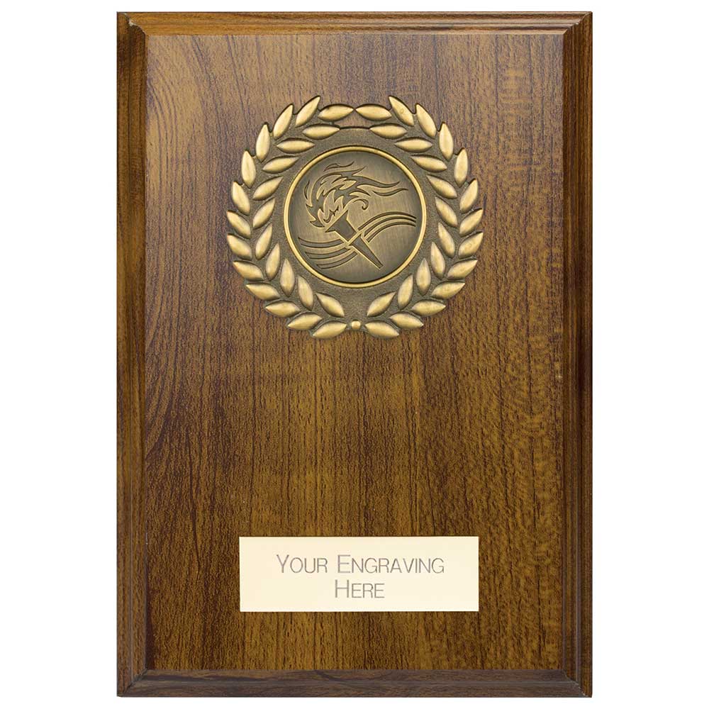 Reward Wreath Plaque Walnut