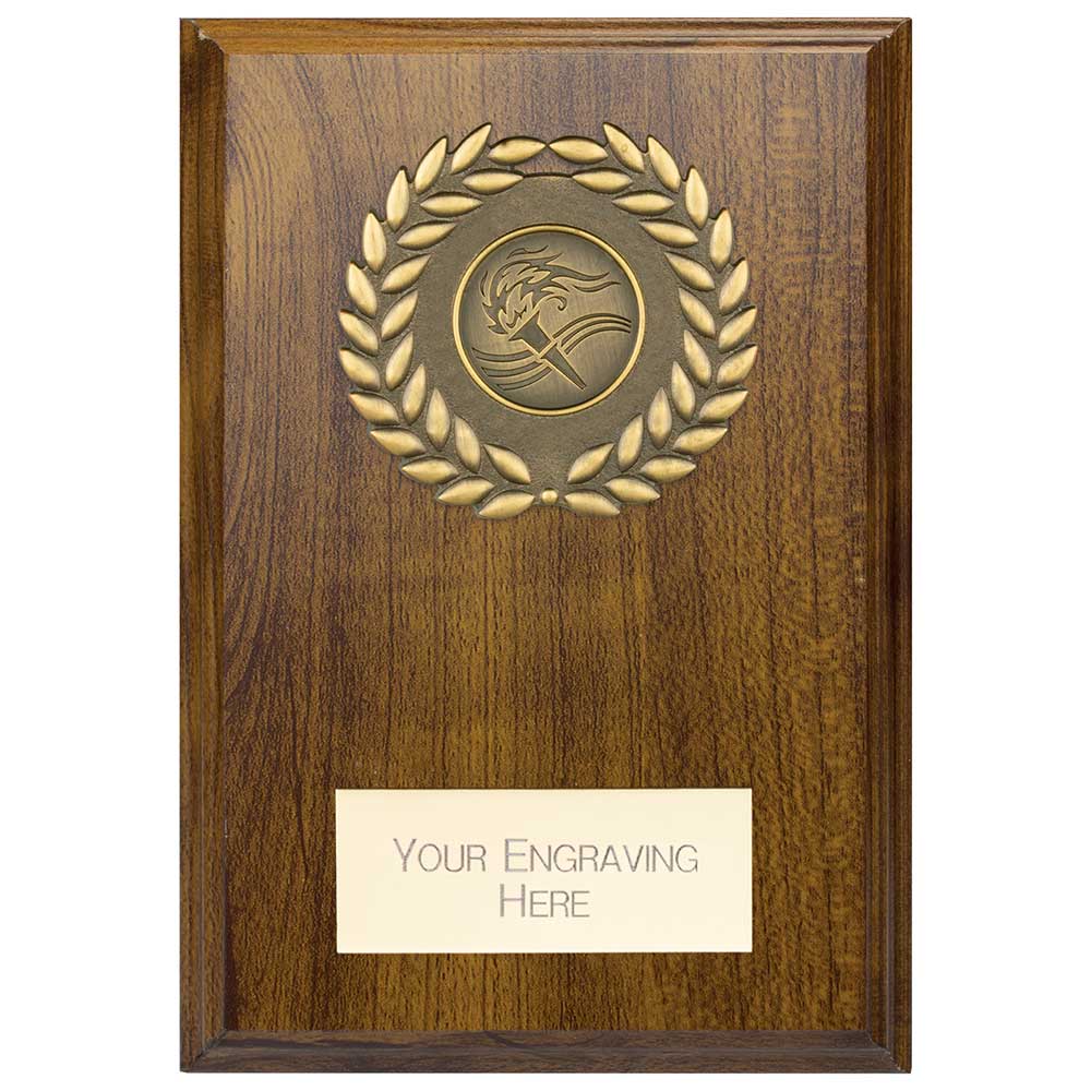 Reward Wreath Plaque Walnut