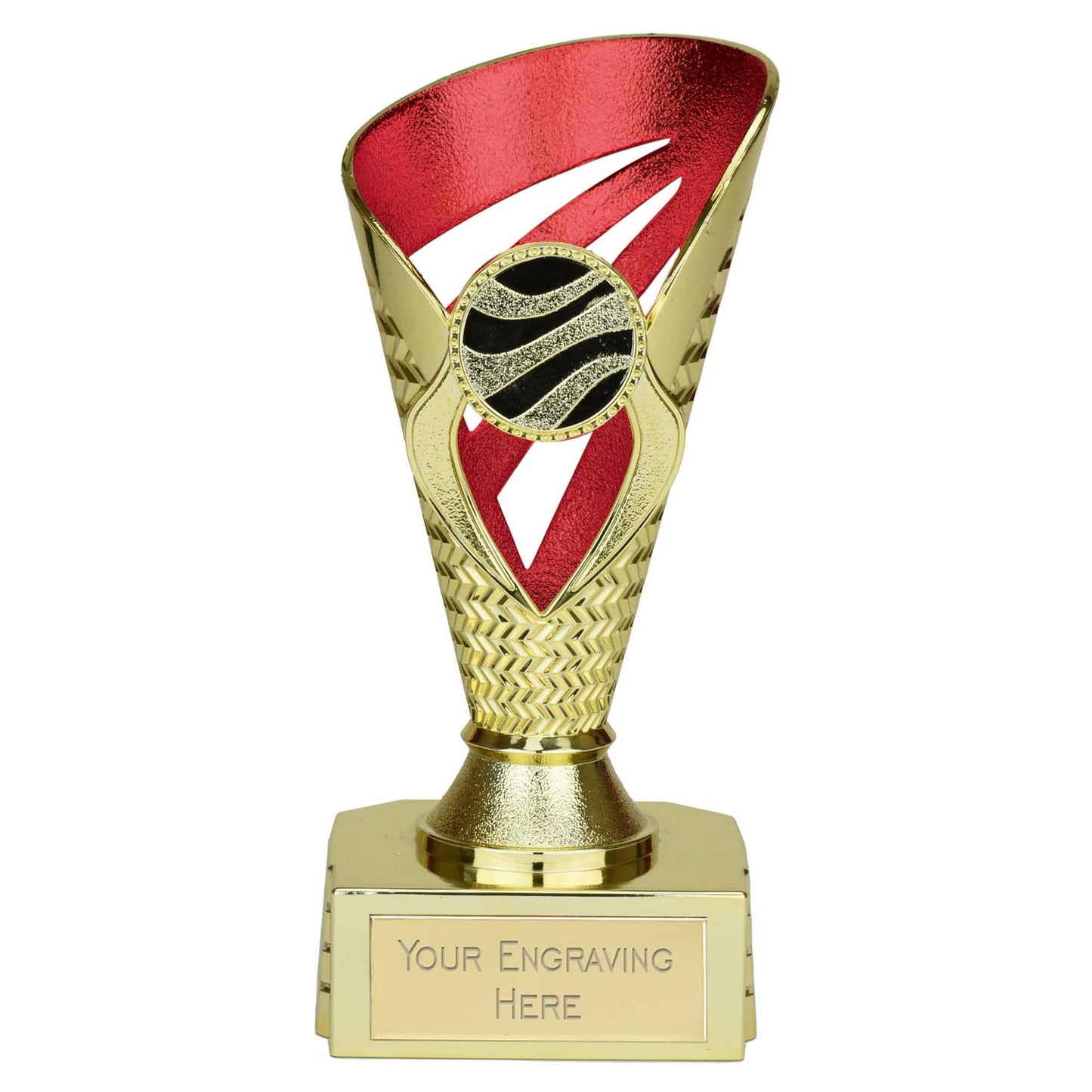 Voyager Gold & Red Detailed Trophy Cup 15cm (6")