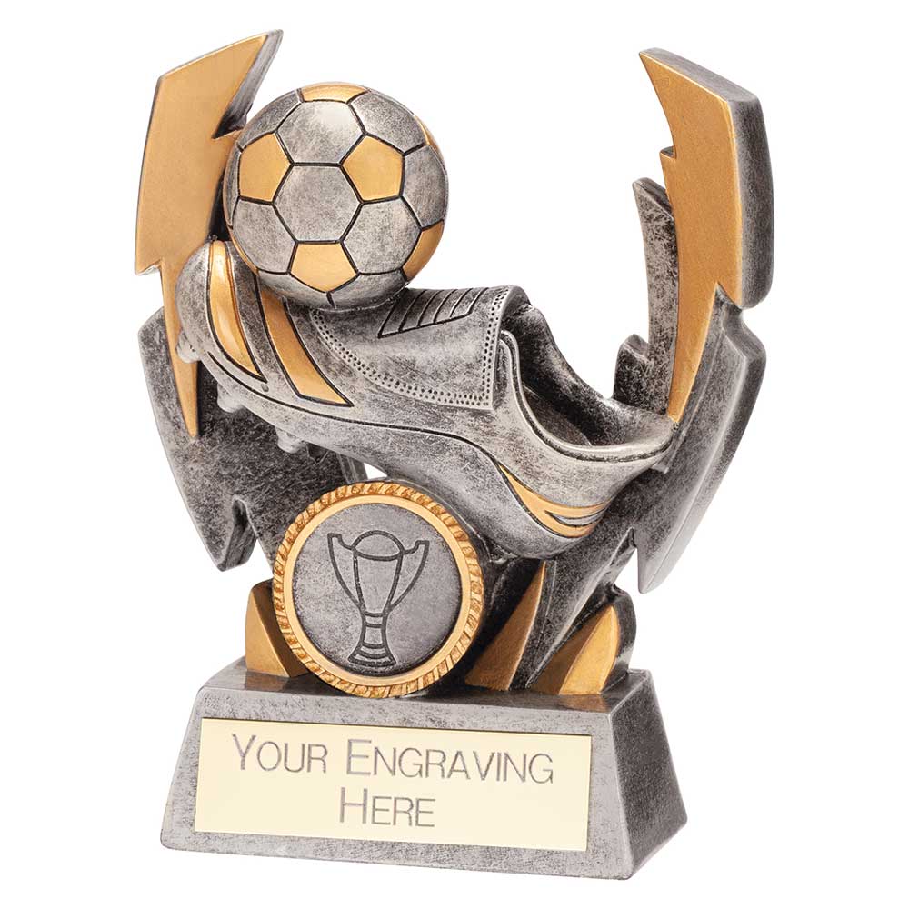 Flashbolt Football Resin Award Silver