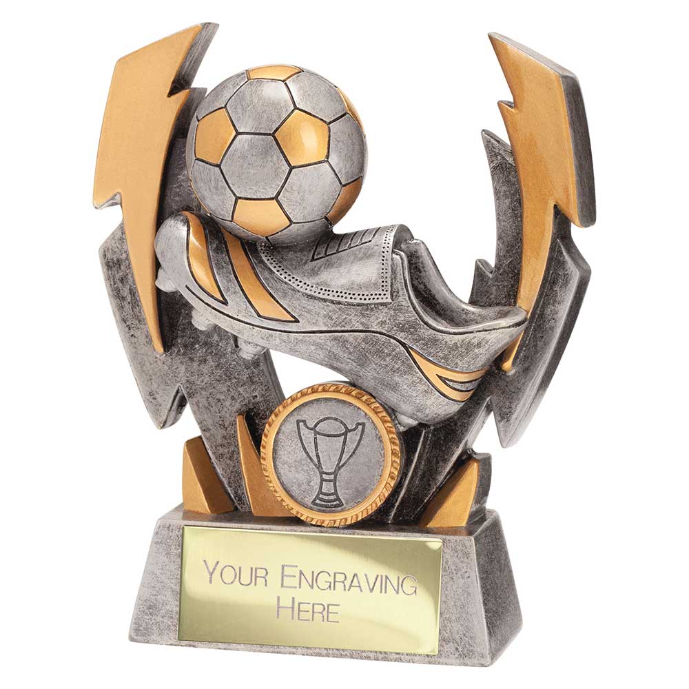 Flashbolt Football Resin Award Silver