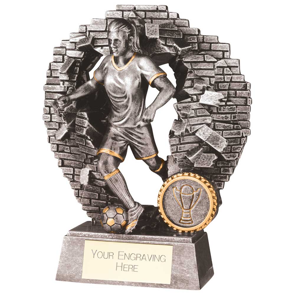 Blast Out Female Football Resin Award