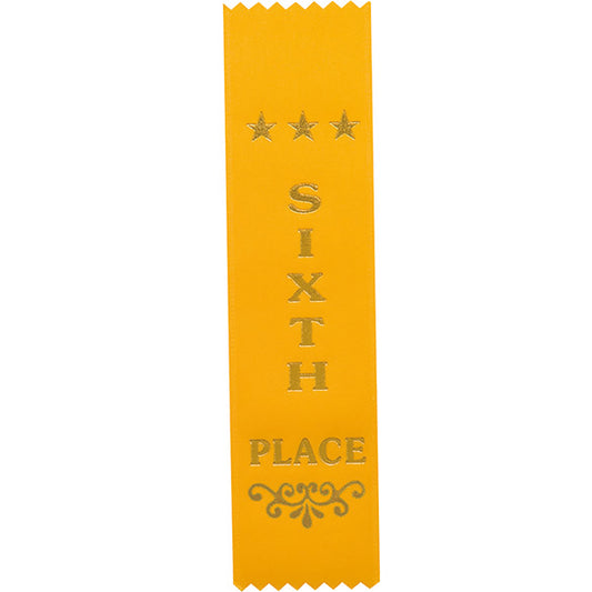 Recognition 6th Place Yellow Ribbon