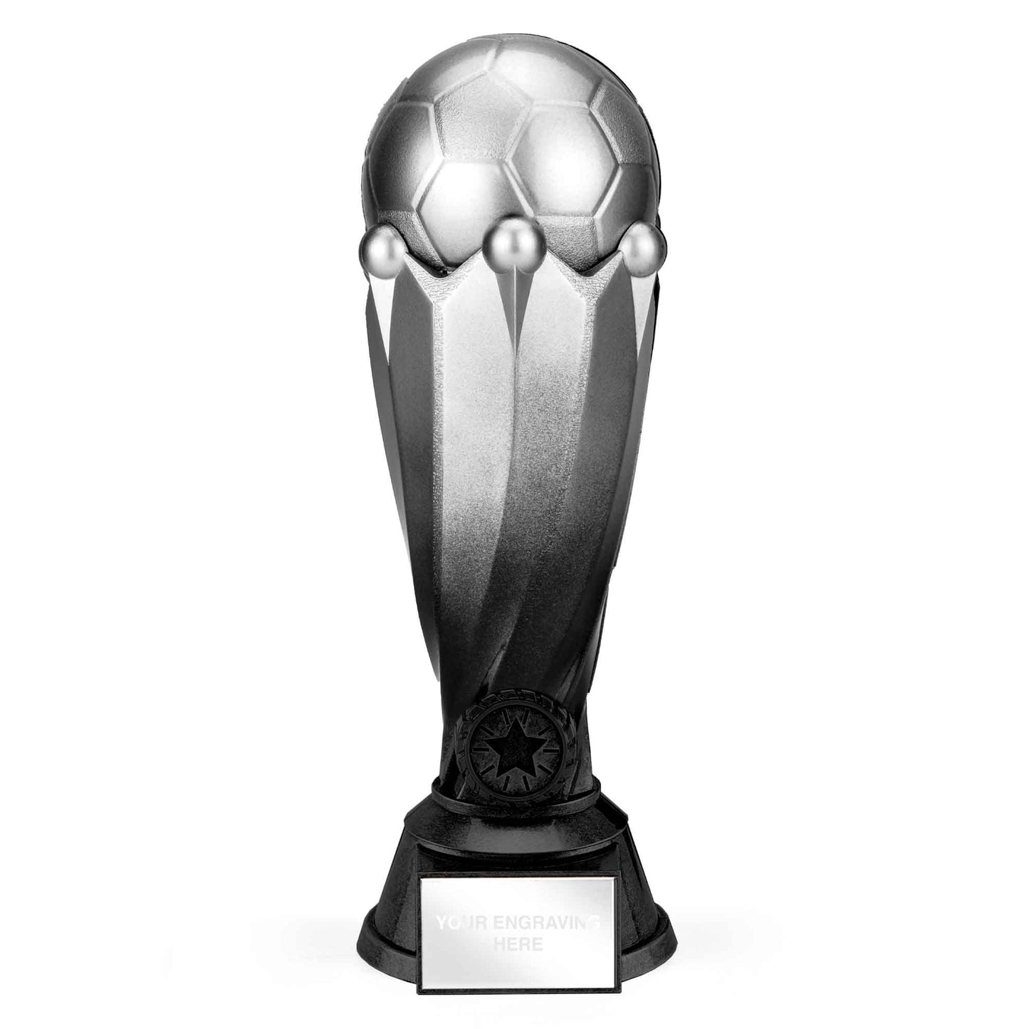 15 x Tower Football Silver Gradient 16cm (6 1/4")