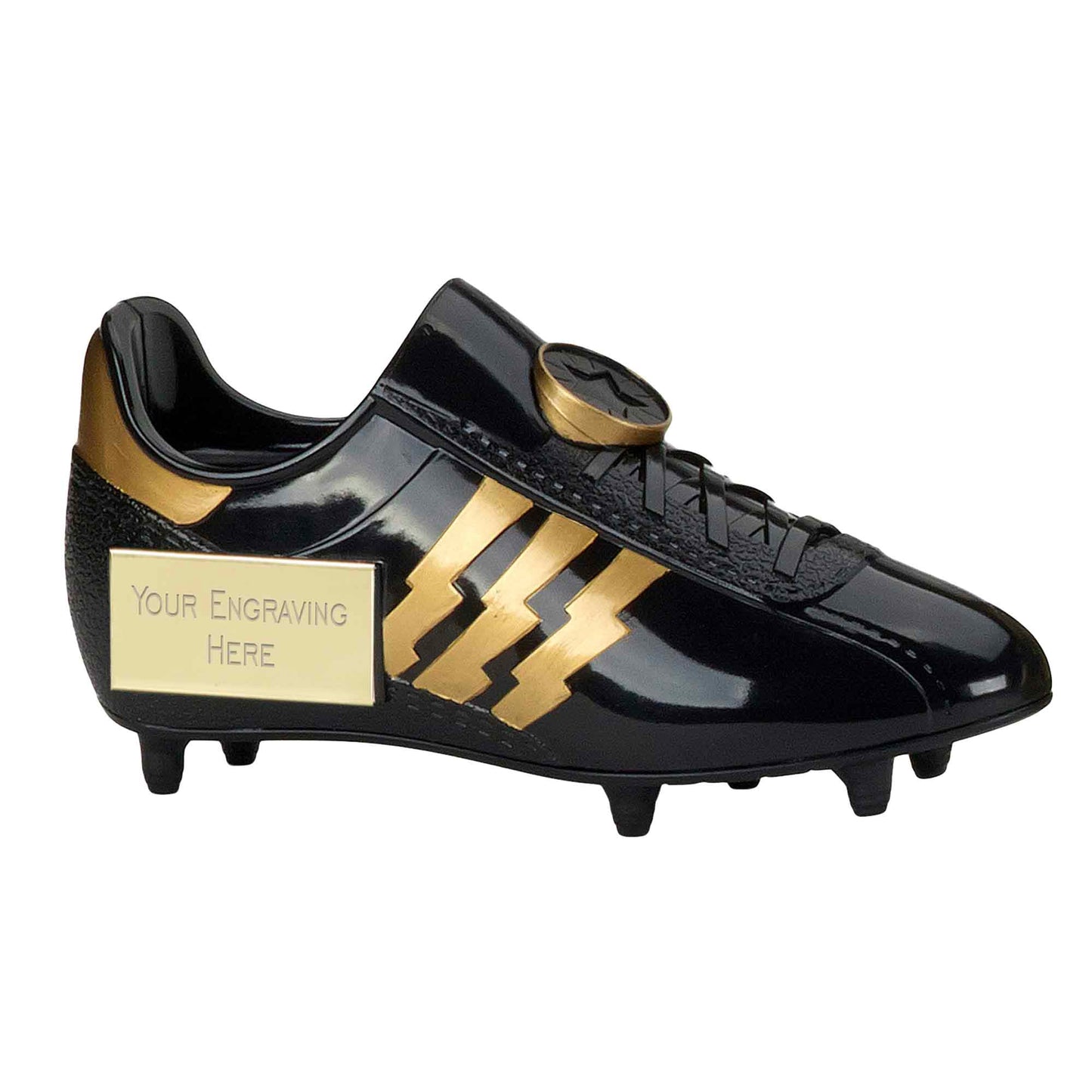 Tower Heavyweight 3D Black Football Boot Award 19cm (7 1/2")