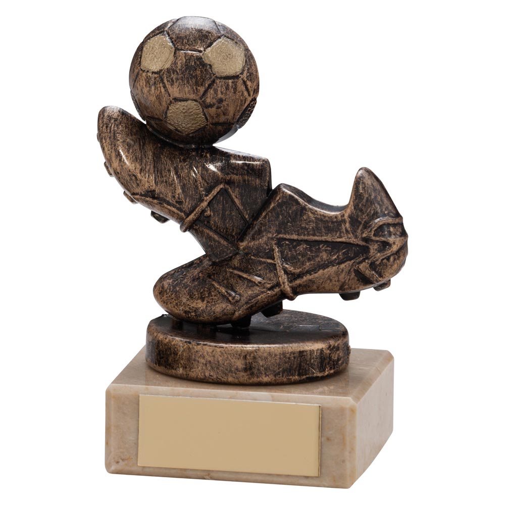 Agility Boot & Ball Football Trophy