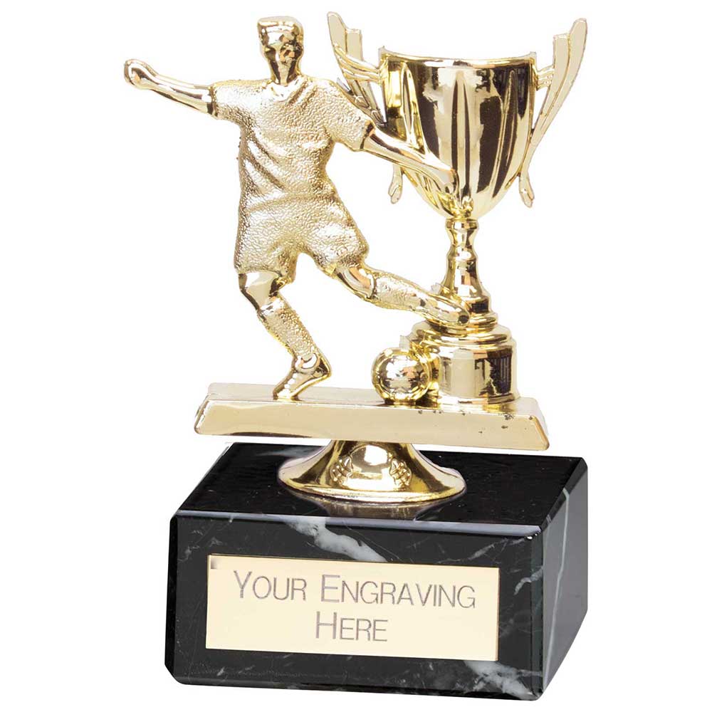 Vortex Football Player and Cup Trophy
