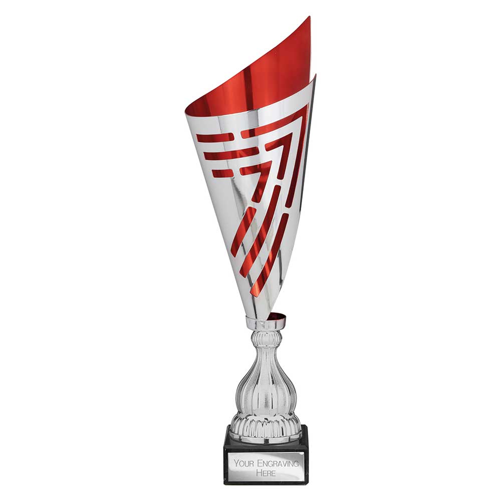 Arrow Laser Trophy Silver & Red