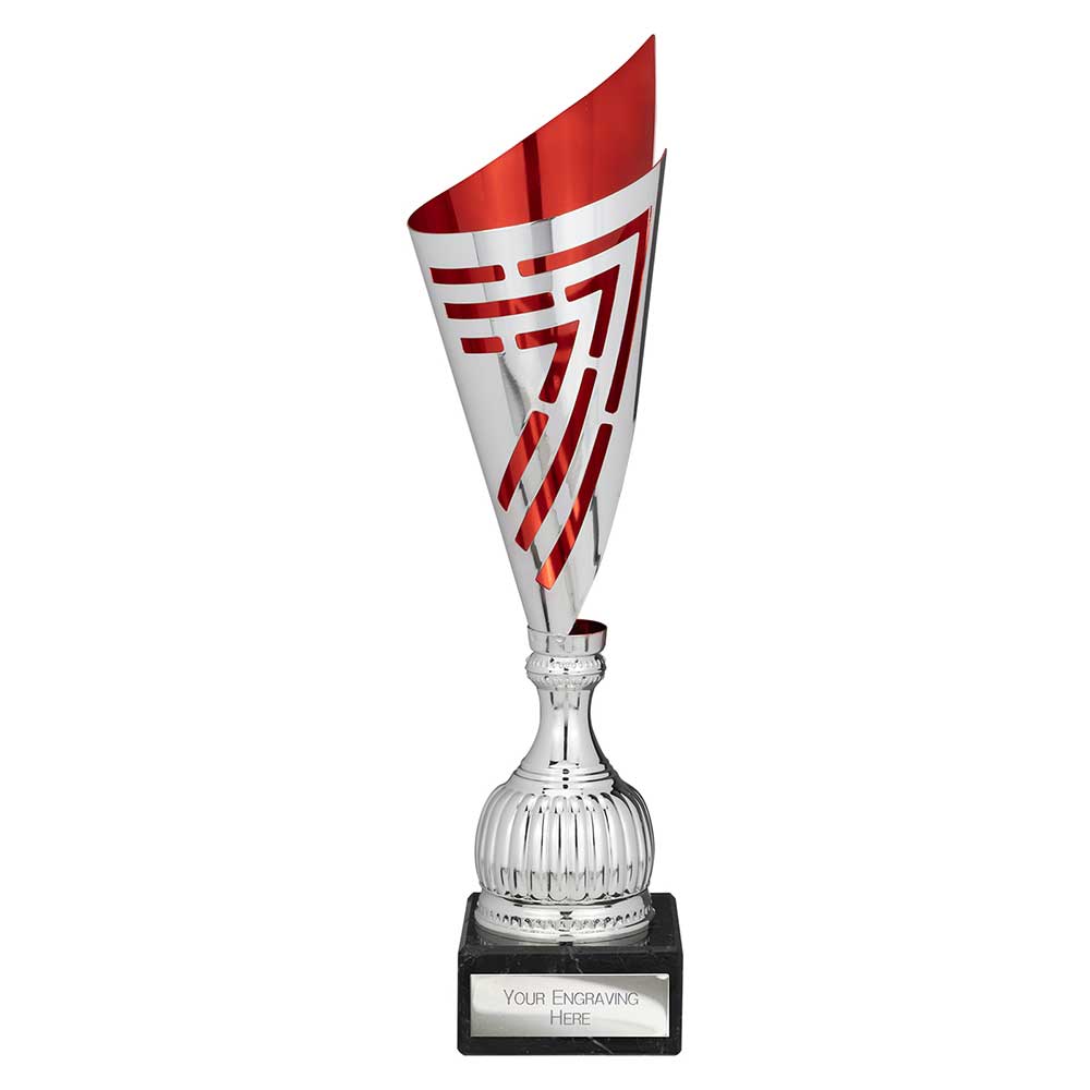 Arrow Laser Trophy Silver & Red