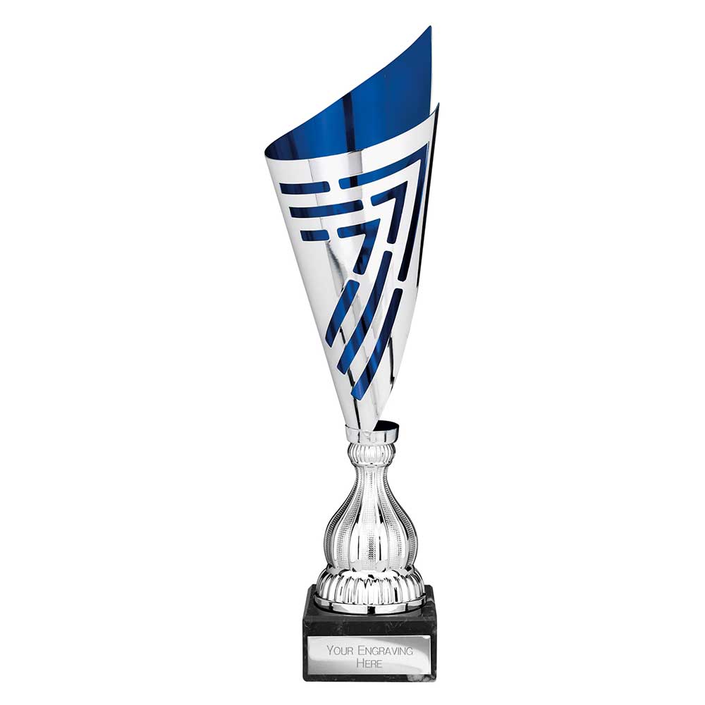 Arrow Laser Trophy Silver & Blue