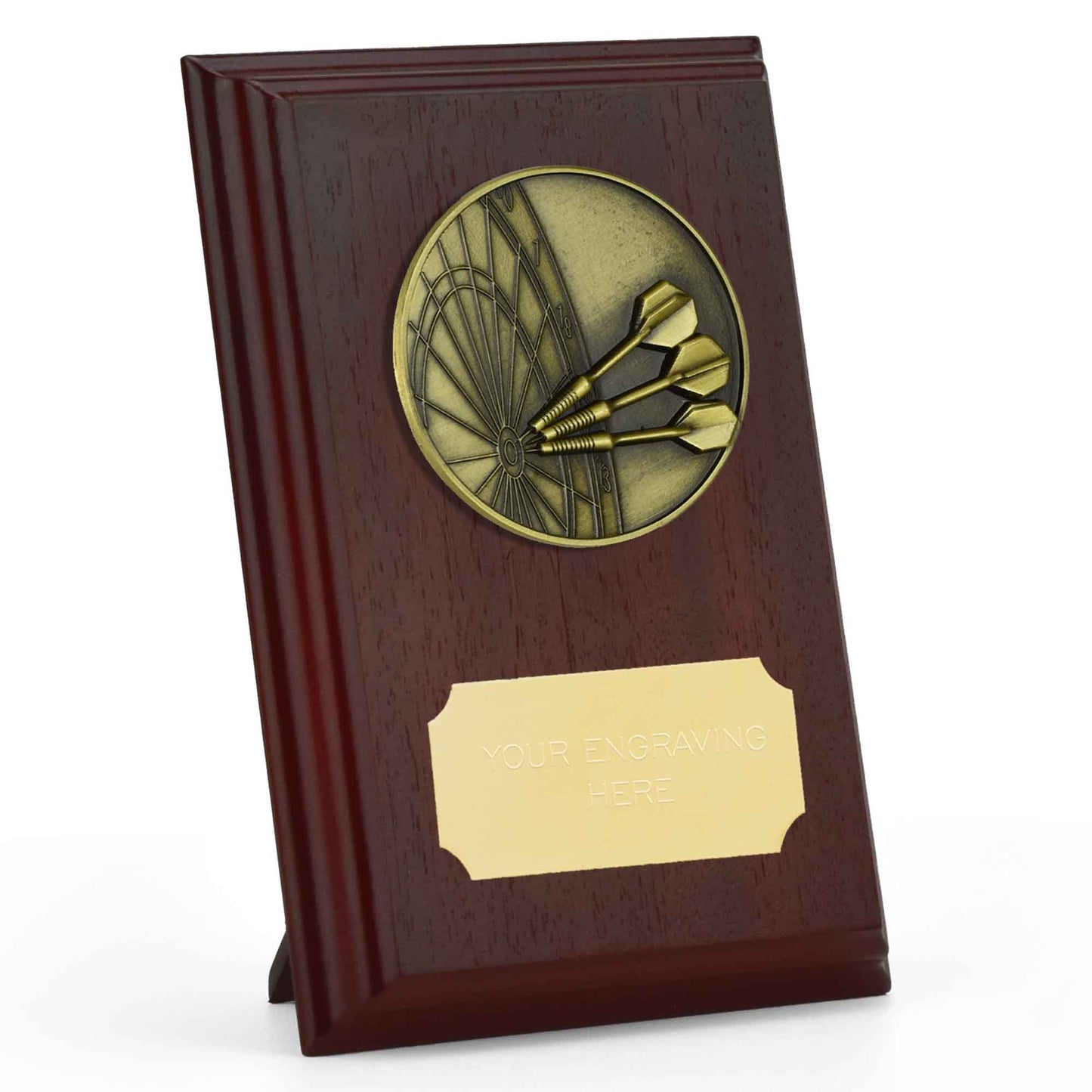 Prize Ruby Wood Darts Plaque 12.5cm (5")