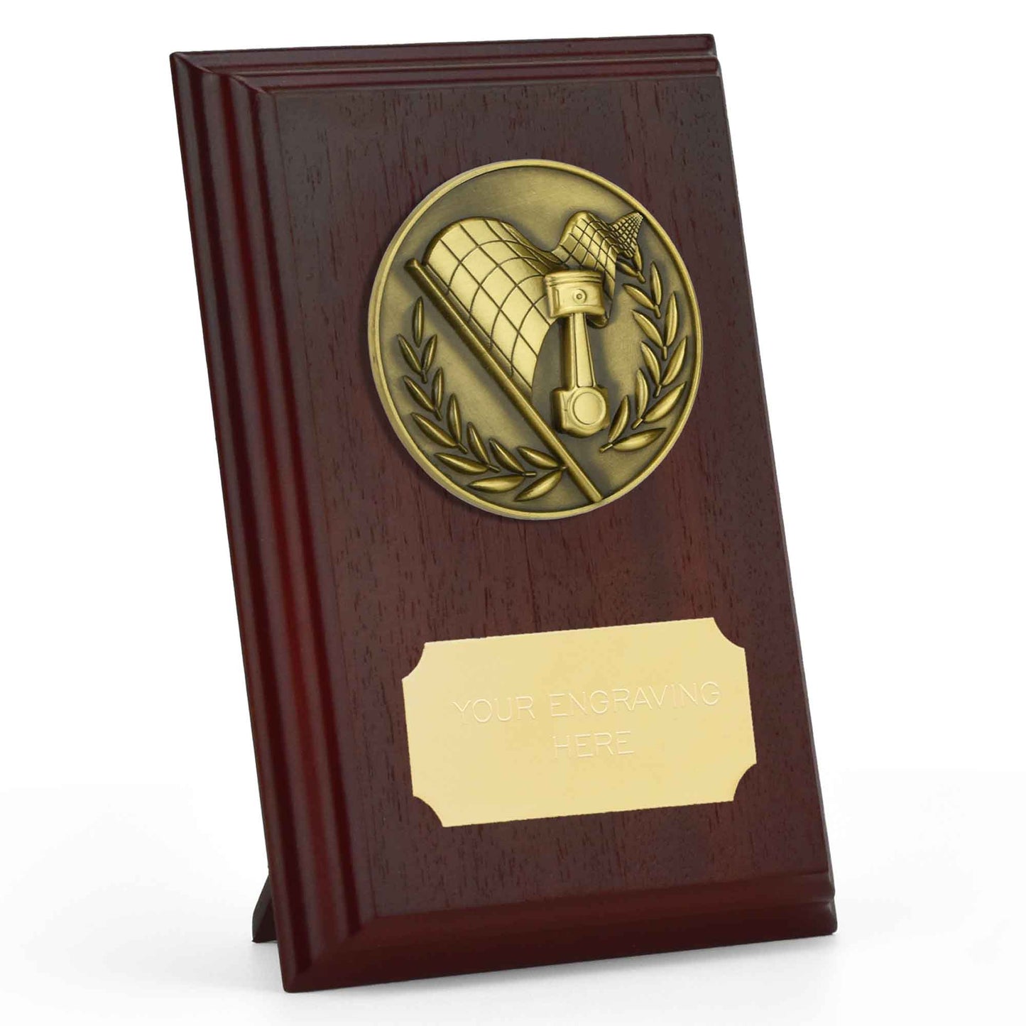 Prize Ruby Wood Motorsport Plaque 12.5cm (5")