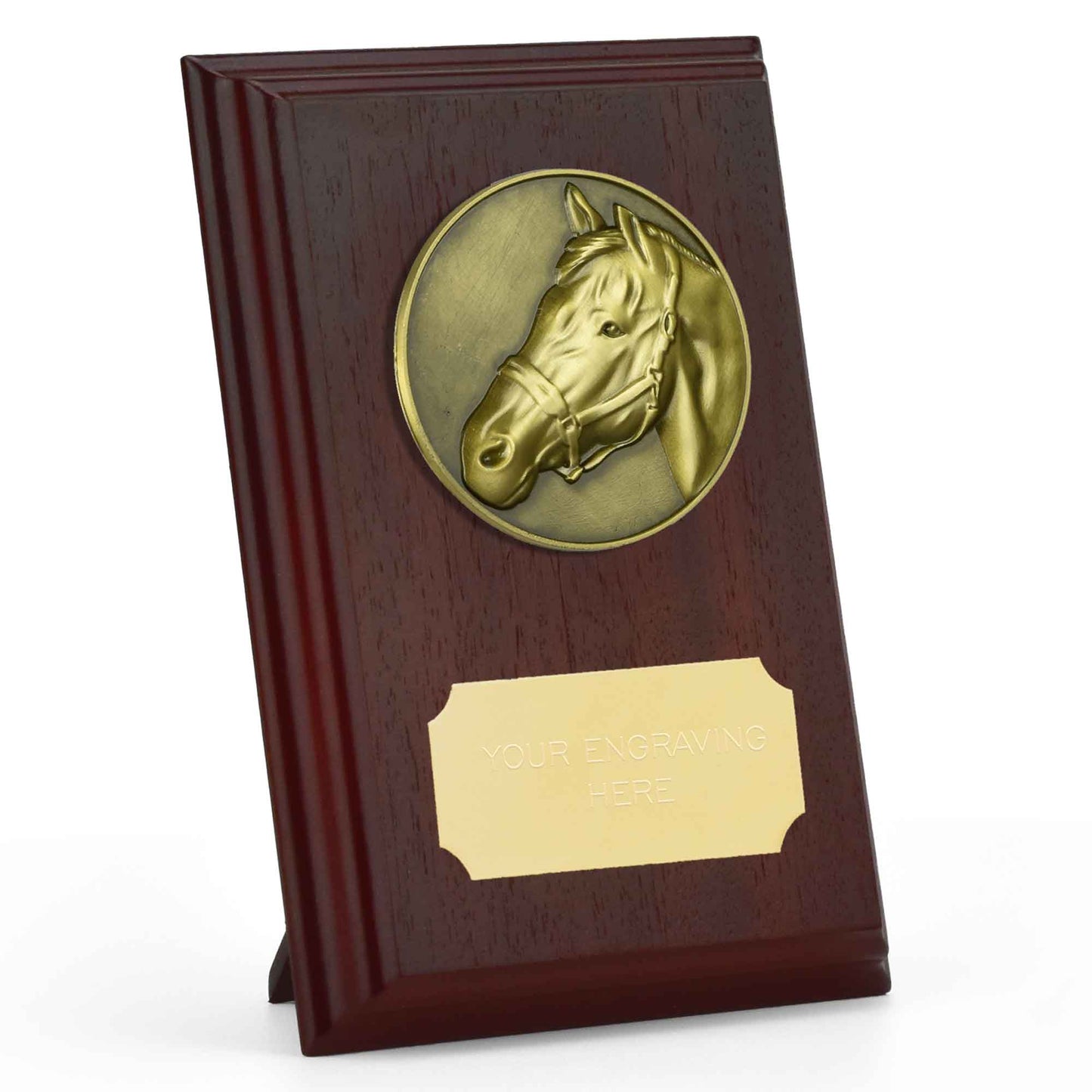 Prize Ruby Wood Equestrian Plaque 12.5cm (5")