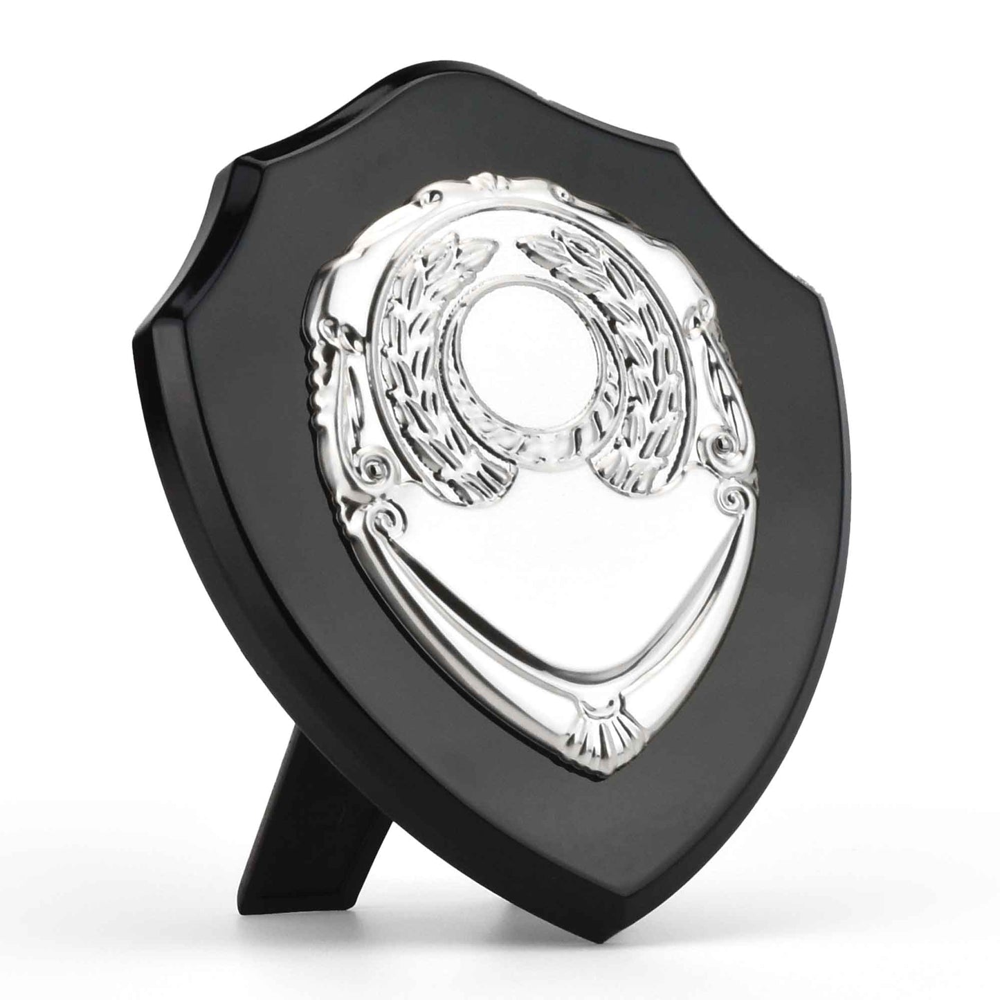 Black Triumph Plaque with Silver Shield 15cm (6")