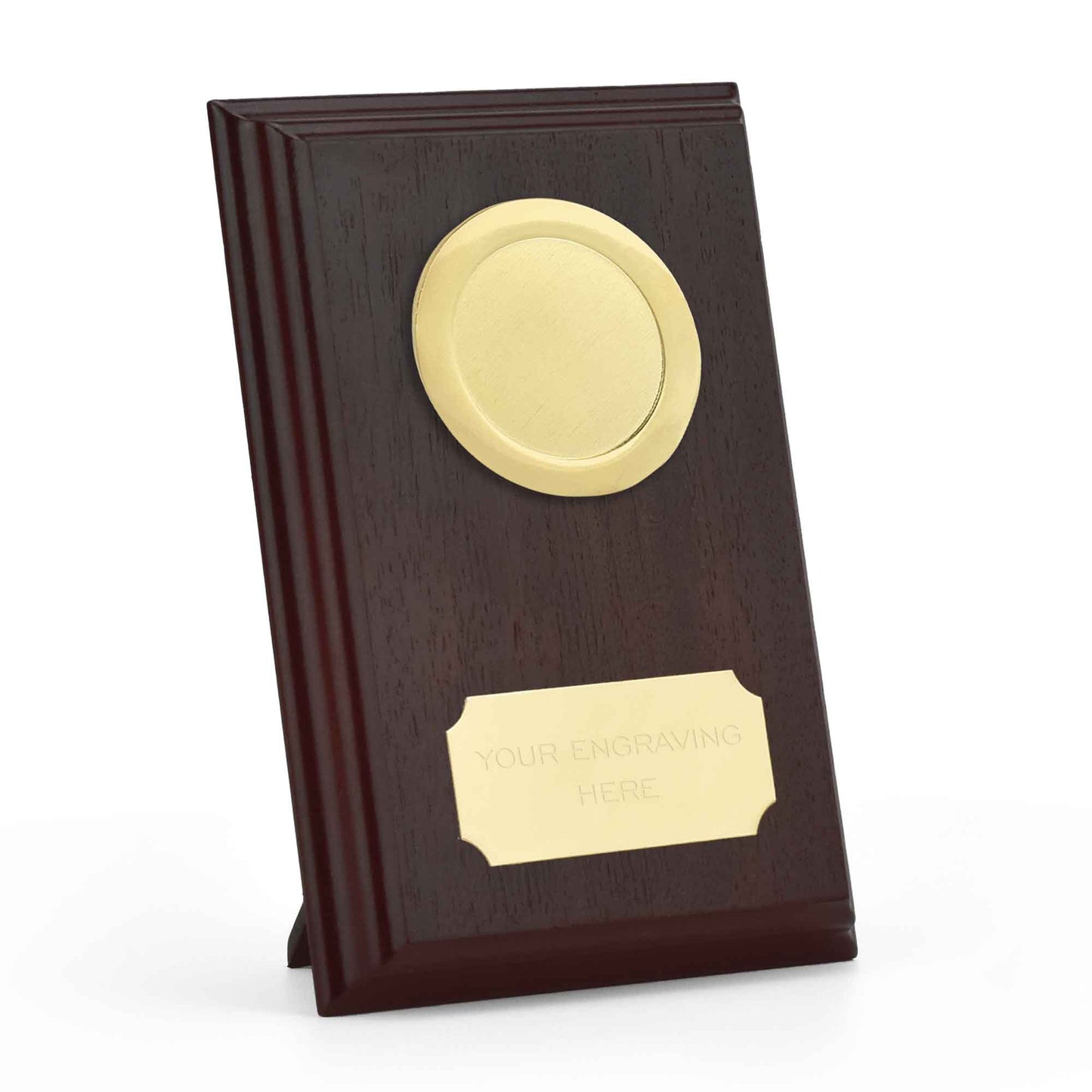 Traditional Prize Custom Logo Wood Shield 10cm (4")