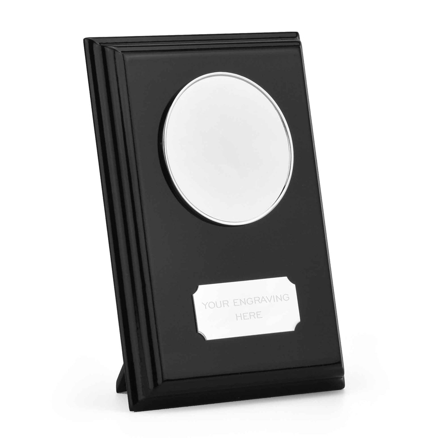 Black Prize Custom Logo Wood Shield 12.5cm (5")