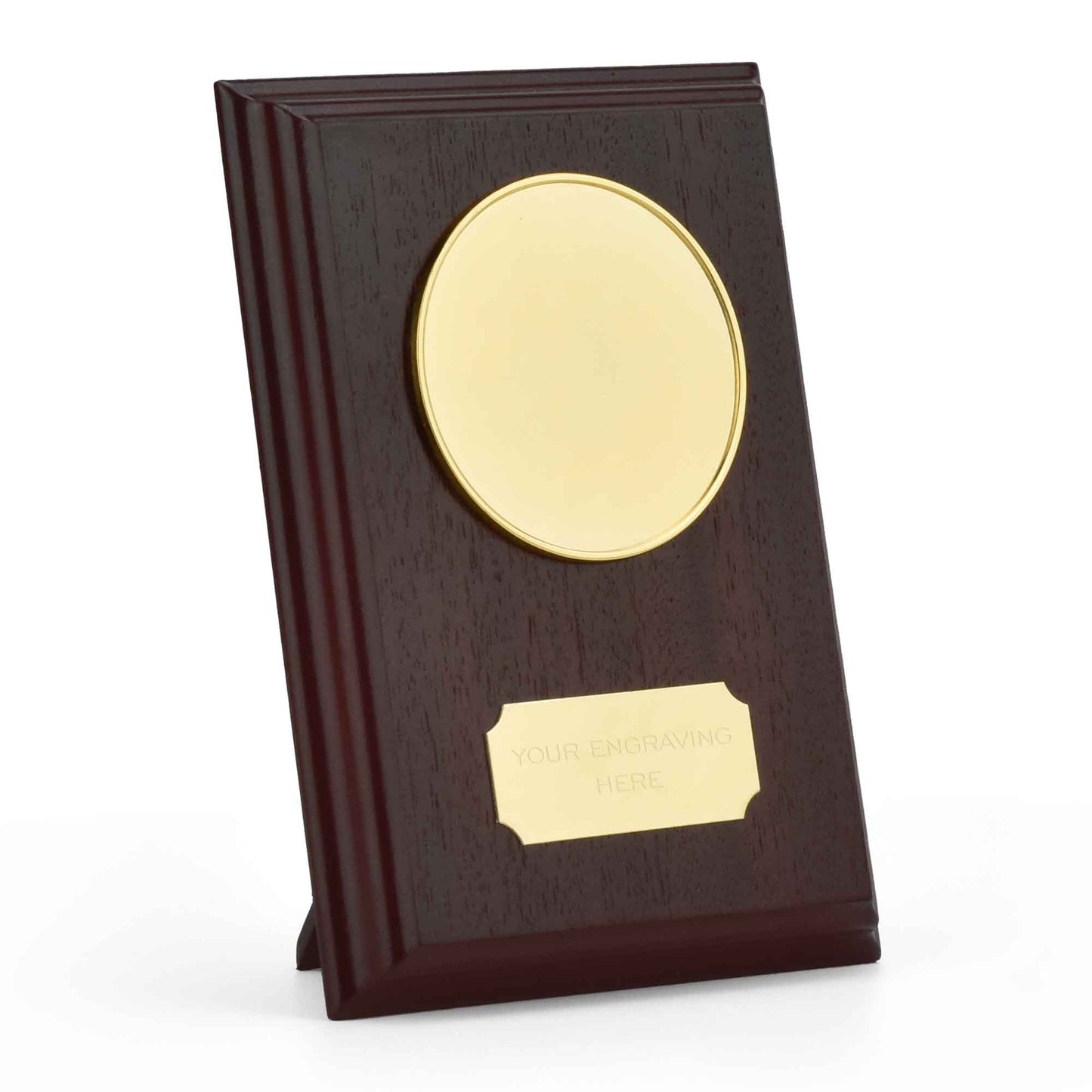 Traditional Prize Custom Logo Wood Shield 12.5cm (5")