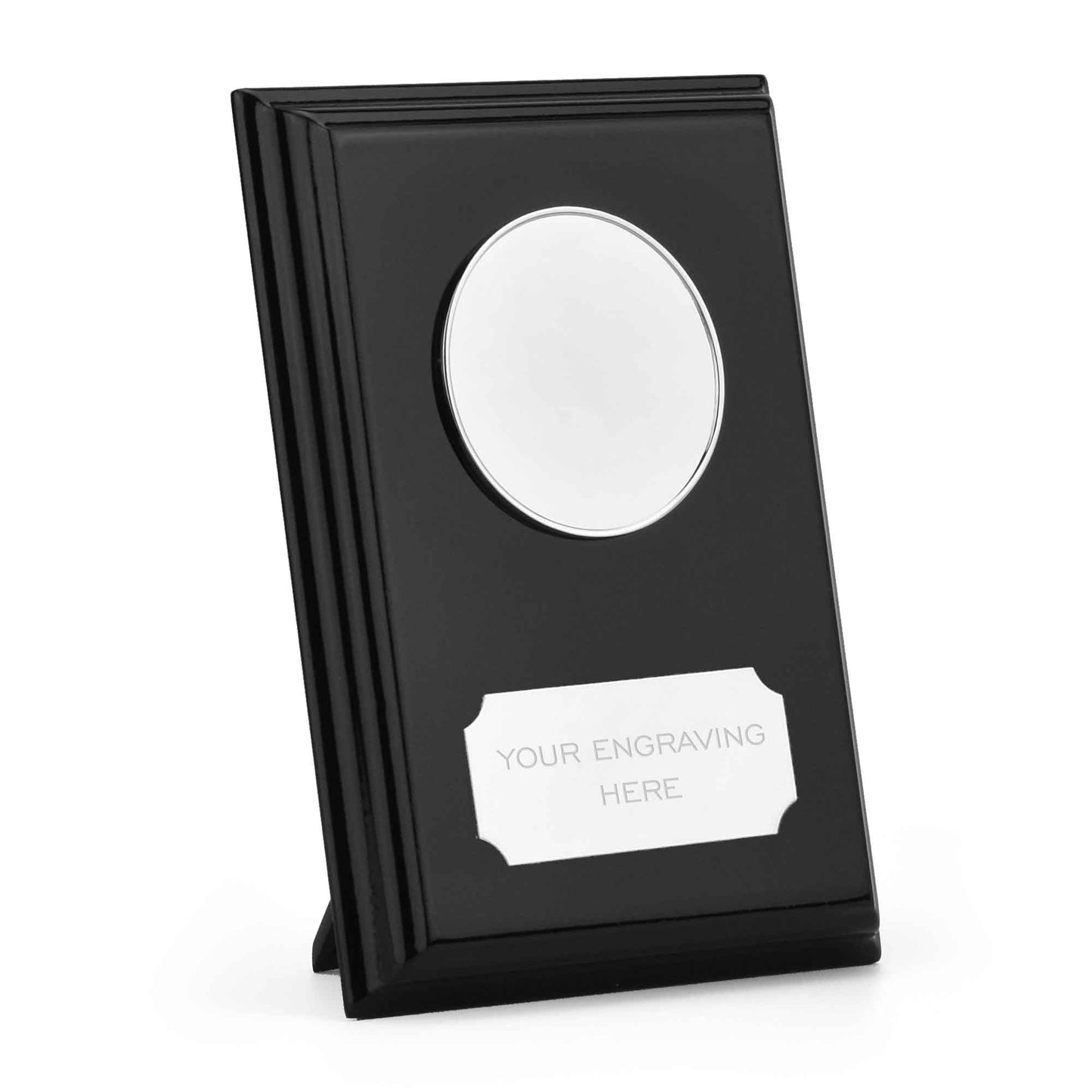 Black Prize Custom Logo Wood Shield 15cm (6")