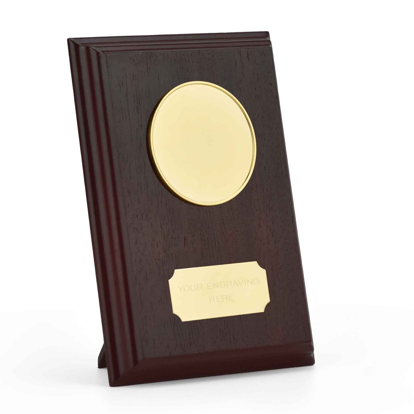 Traditional Prize Custom Logo Wood Shield 15cm (6")