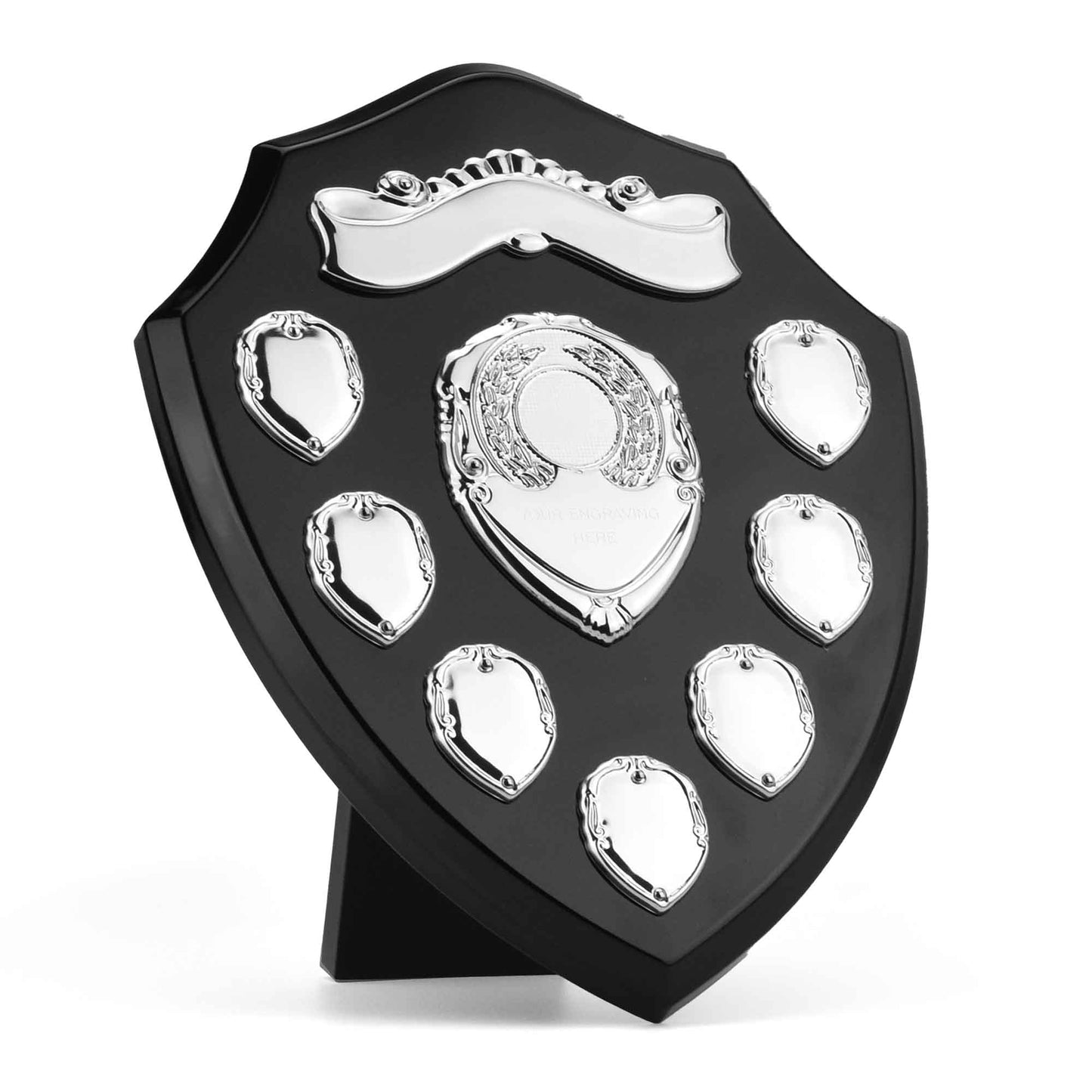 Triumph Black & Silver Annual with Top Scroll 25.5cm (10")