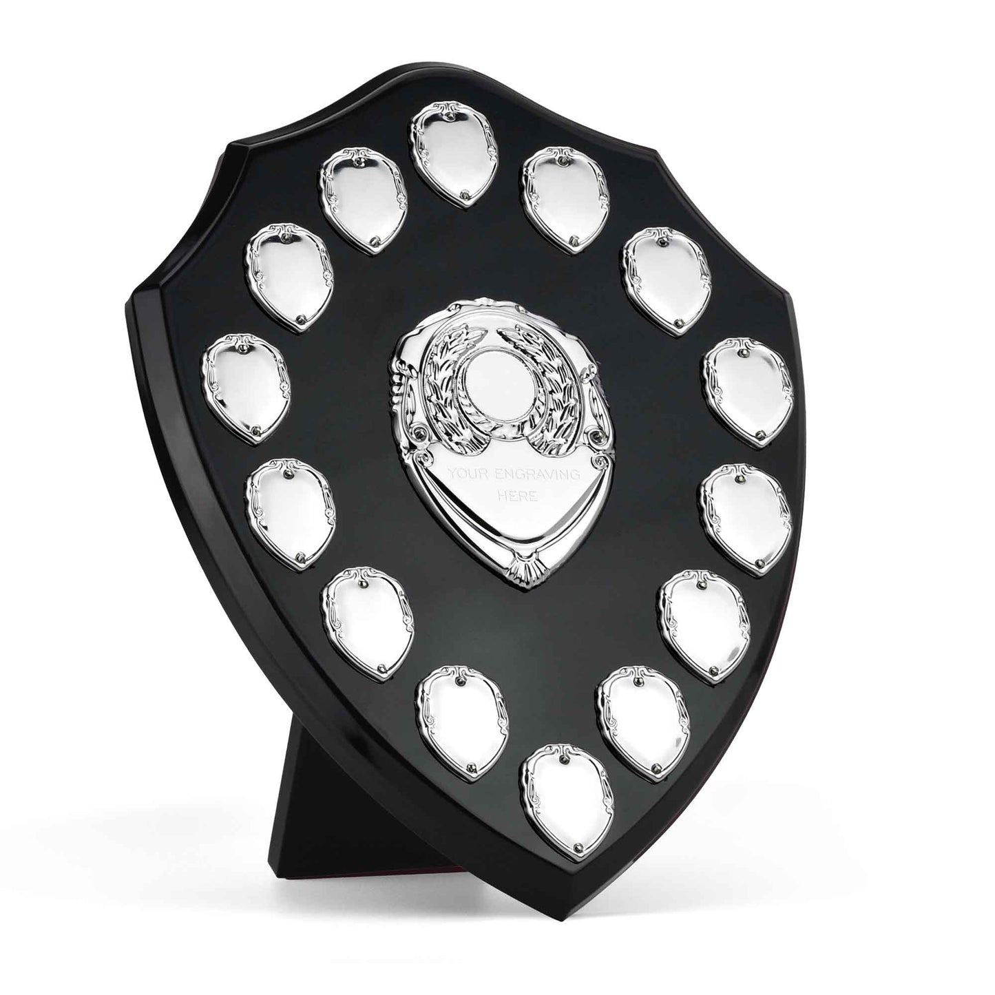 Triumph Black & Silver Annual Shield 30.5cm (12")