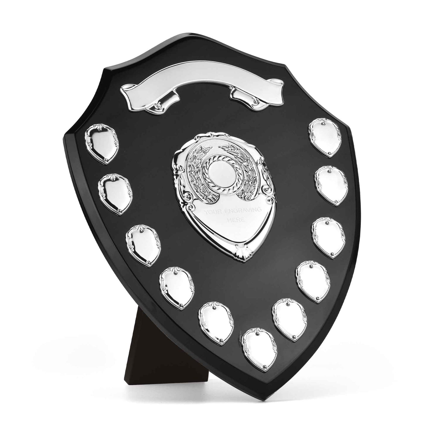 Triumph Black & Silver Annual with Top Scroll 35.5cm (14")