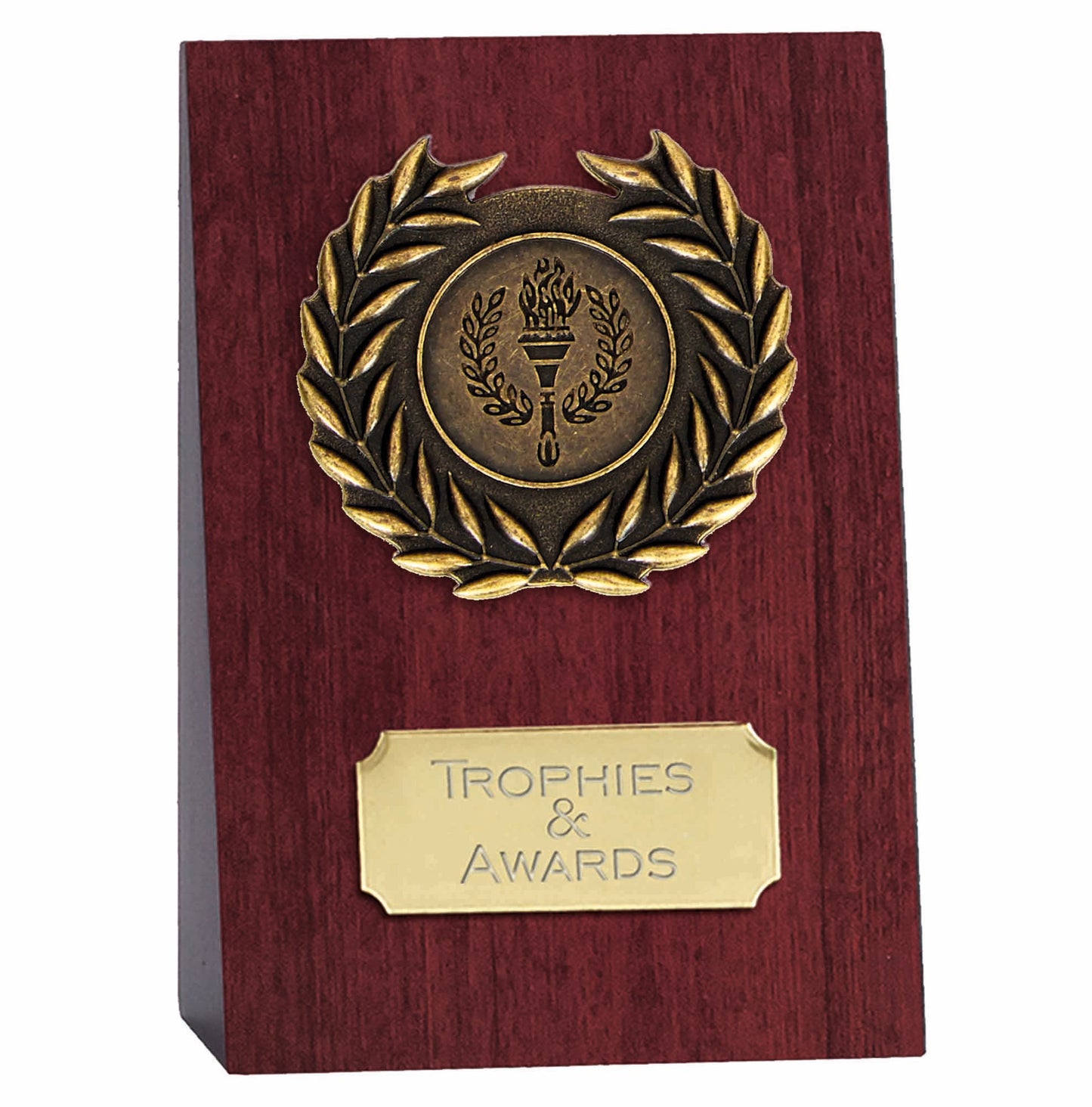 Westfield Wedge Gold Laurel Plaque 10cm (3 7/8")