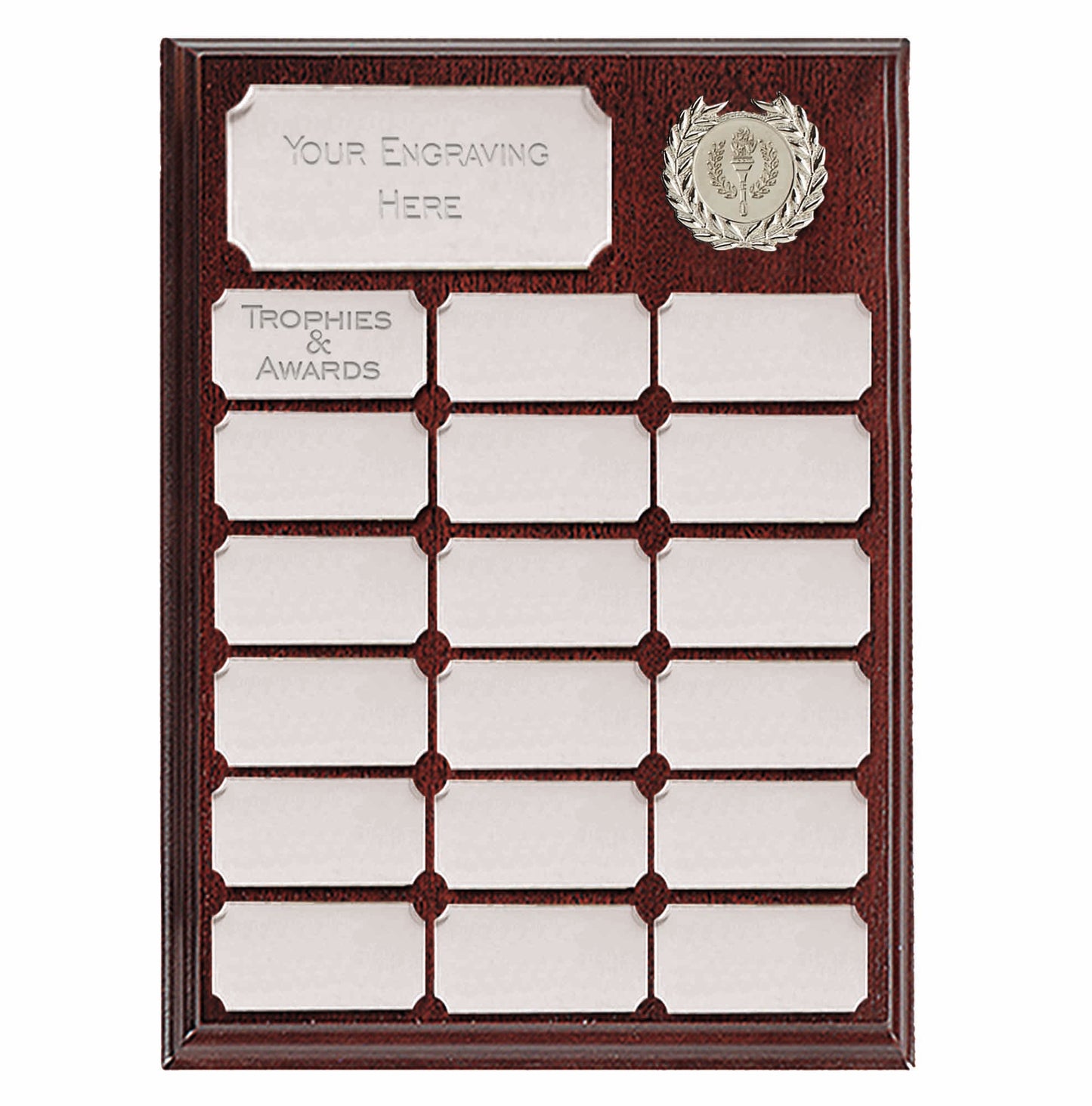 Ashfield Silver Presentation Plaque 23cm (9")