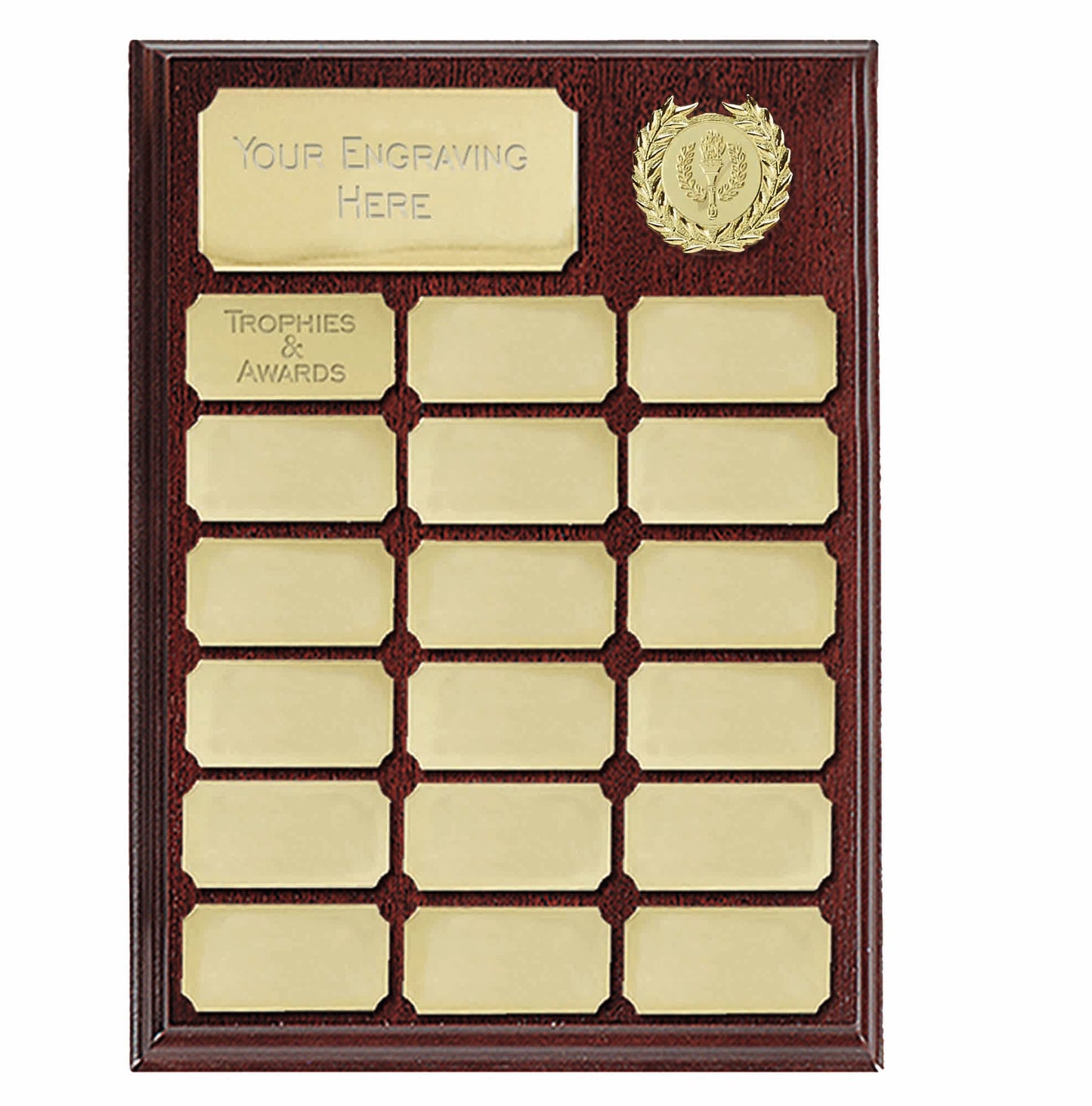 Ashfield Gold Presentation Plaque 23cm (9")