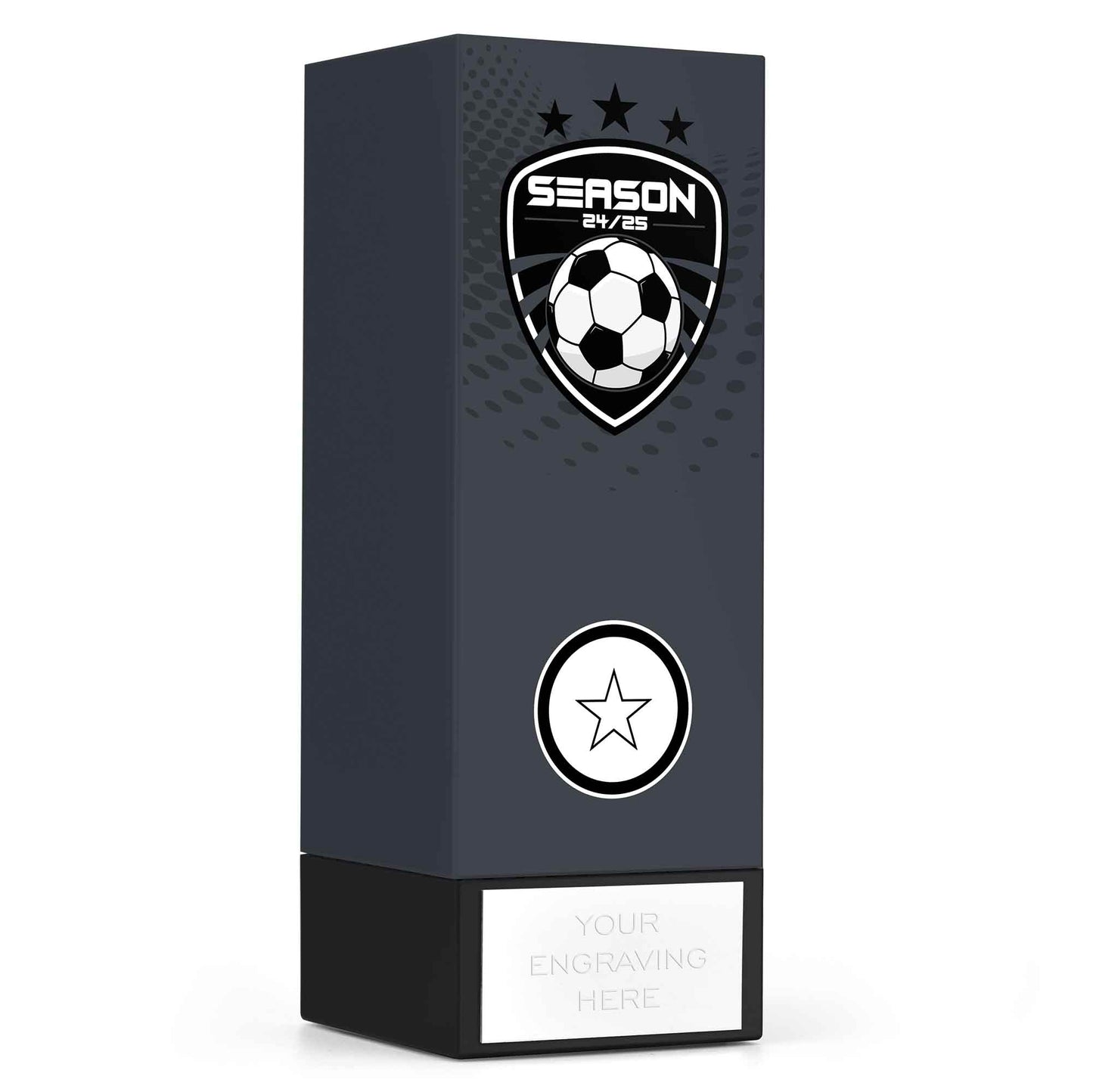 Geo Block Icon Grey Football Season 24/25 17cm (6 3/4")