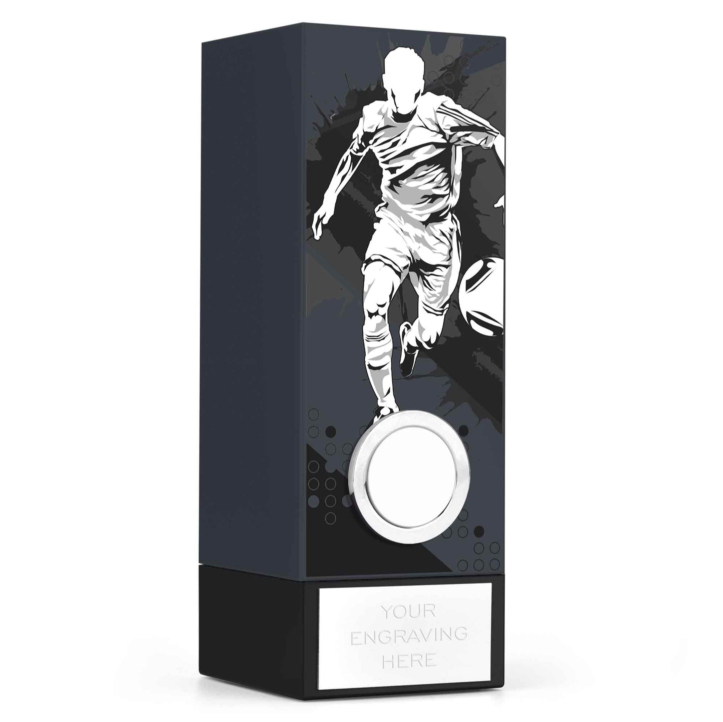 Geo Block Vision Grey Male Football 17cm (6 3/4")