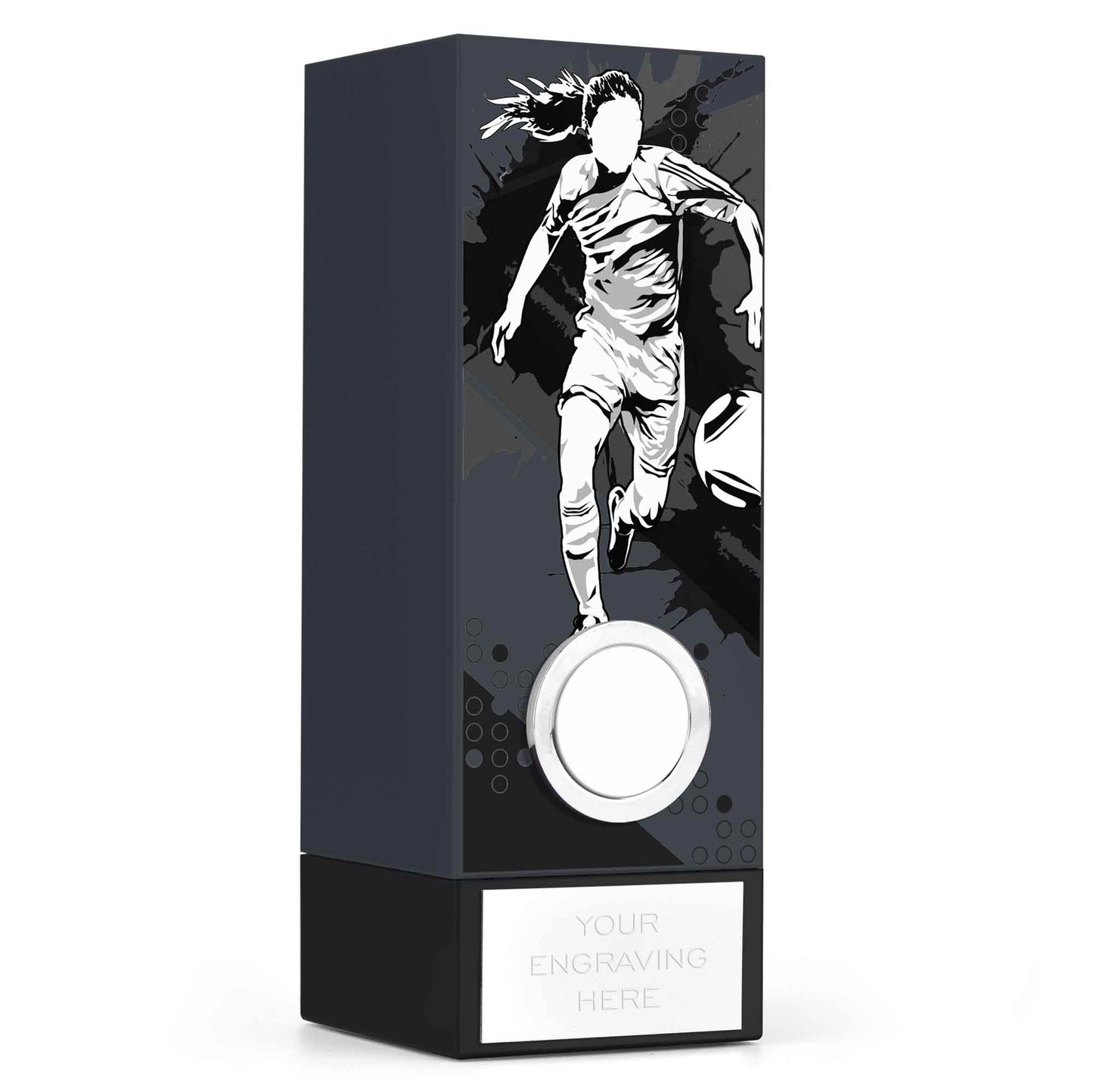Geo Block Vision Grey Female Football 17cm (6 3/4")