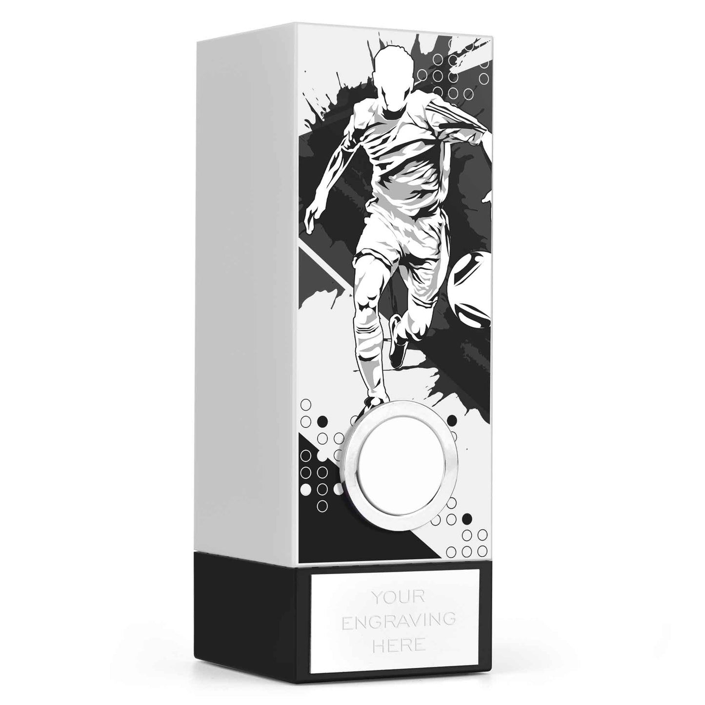 15 x Geo Block Vision White Male Football 17cm (6 3/4")