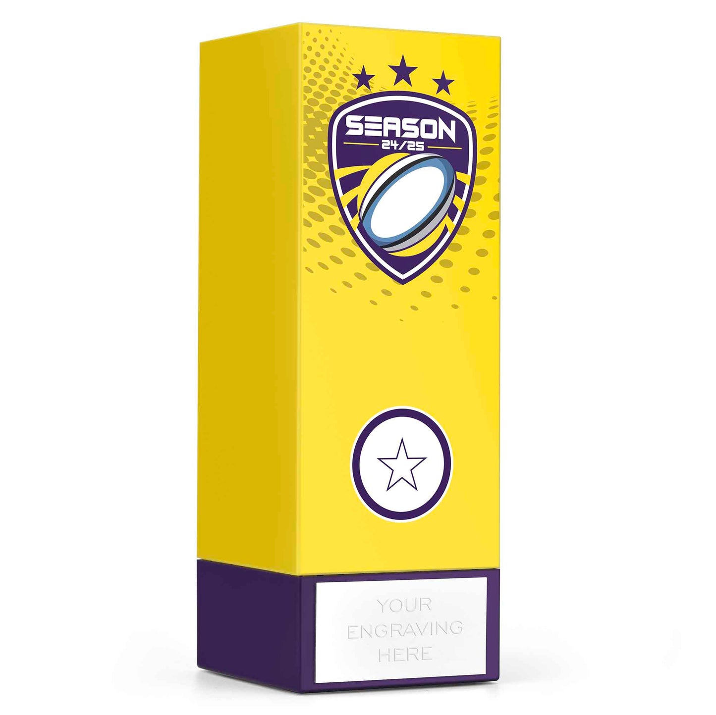 Geo Block Icon Yellow Rugby Season 24/25 17cm (6 3/4")