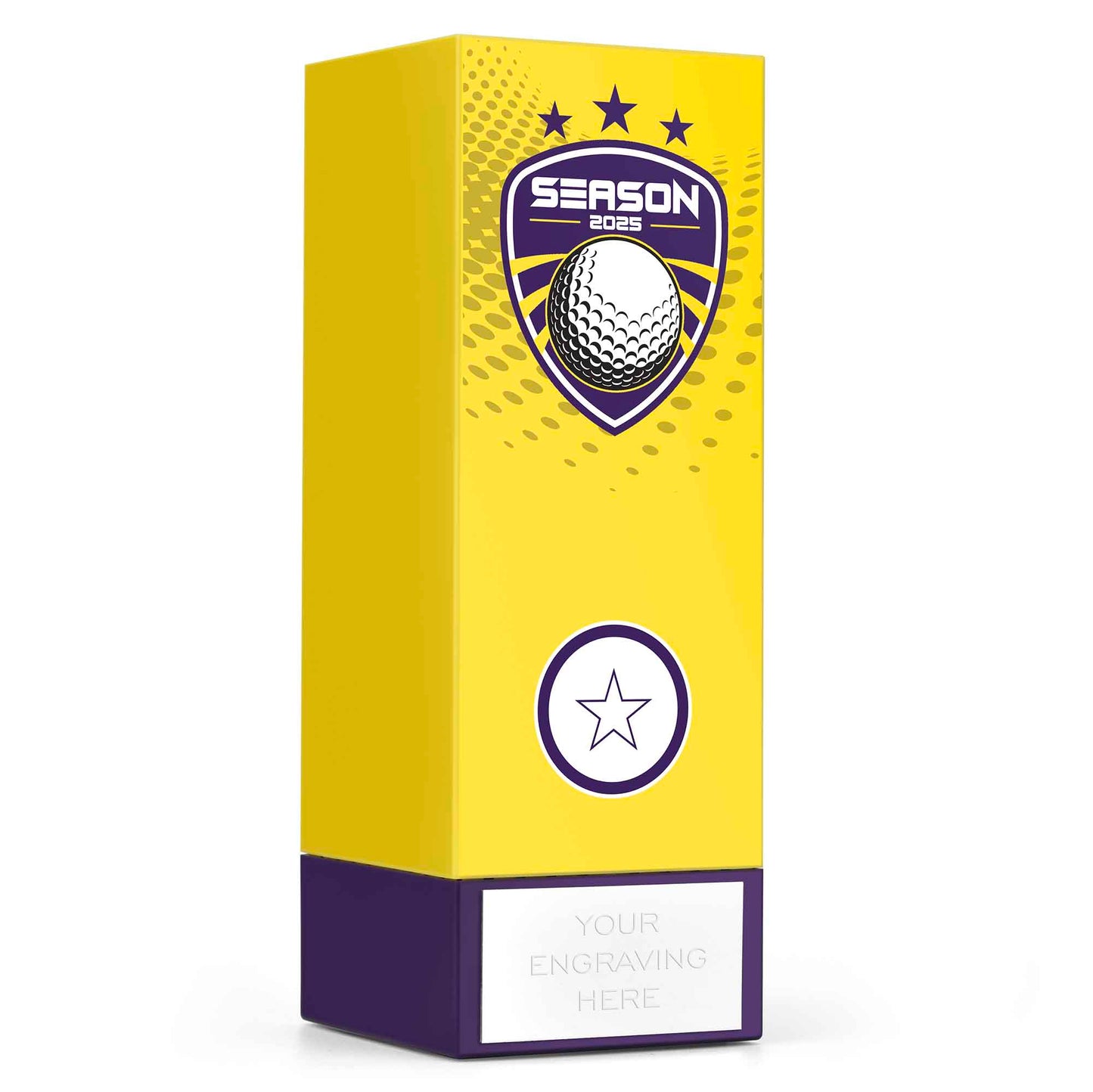 Geo Block Icon Yellow Golf Season 2025 17cm (6 3/4")