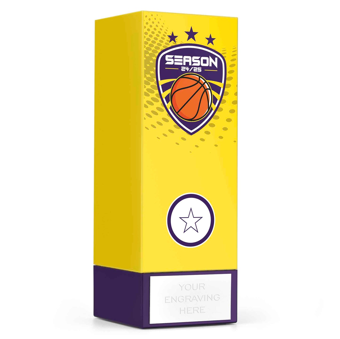 Geo Block Icon Yellow Basketball Season 24/25 17cm (6 3/4")