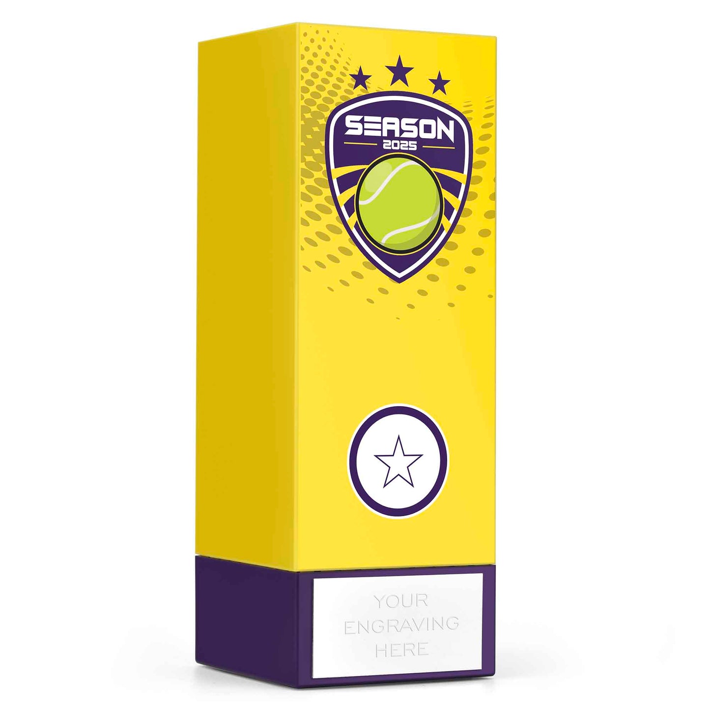 Geo Block Icon Yellow Tennis Season 2025 17cm (6 3/4")