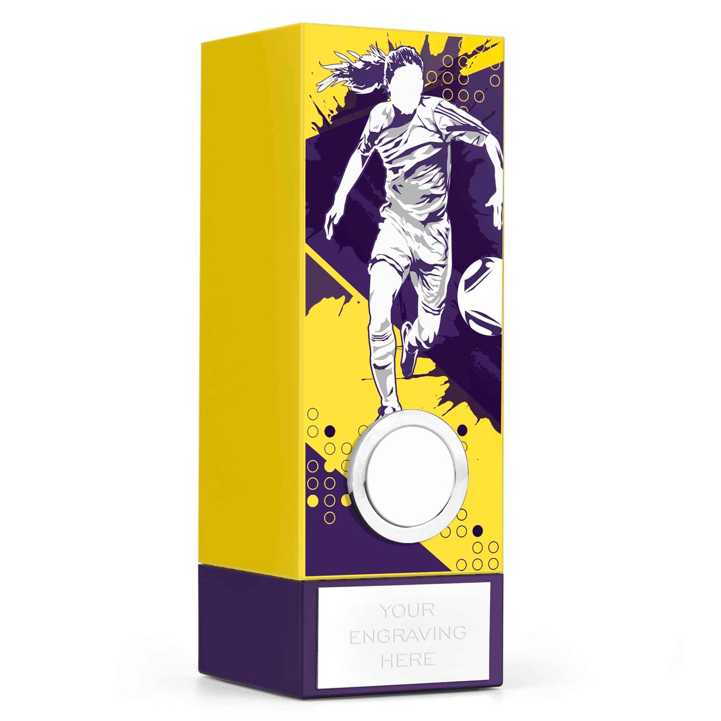 Geo Block Vision Yellow Female Football 17cm (6 3/4")
