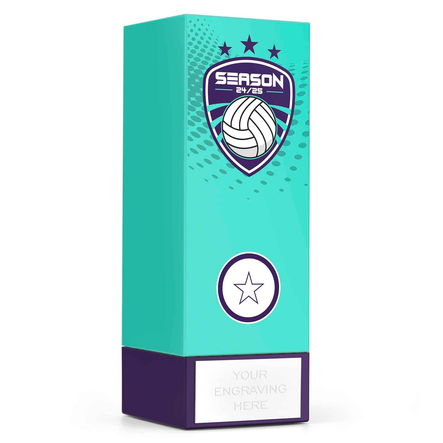 Geo Block Icon Teal Netball Season 24/25 17cm (6 3/4")