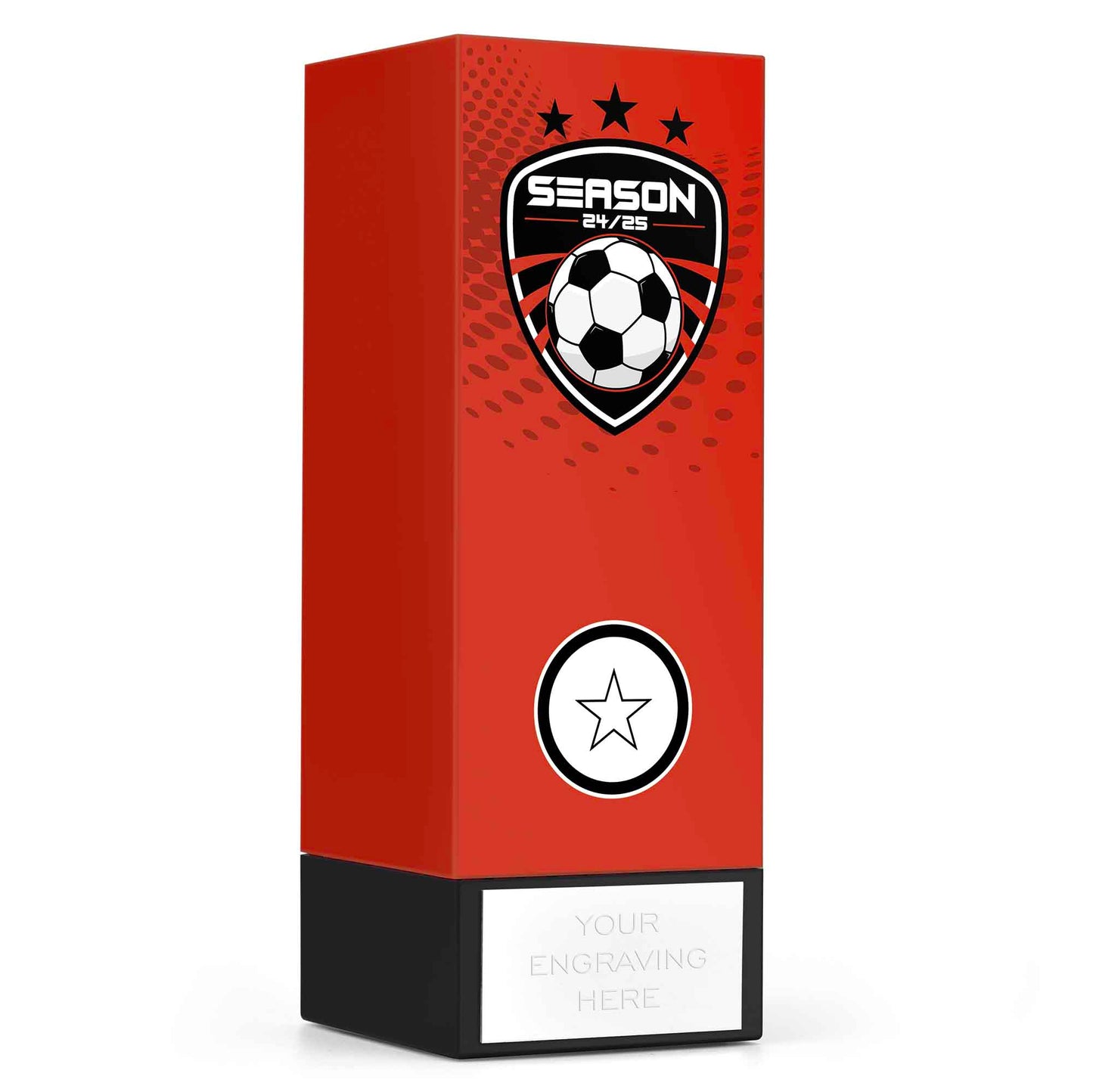Geo Block Icon Red Football Season 24/25 17cm (6 3/4")