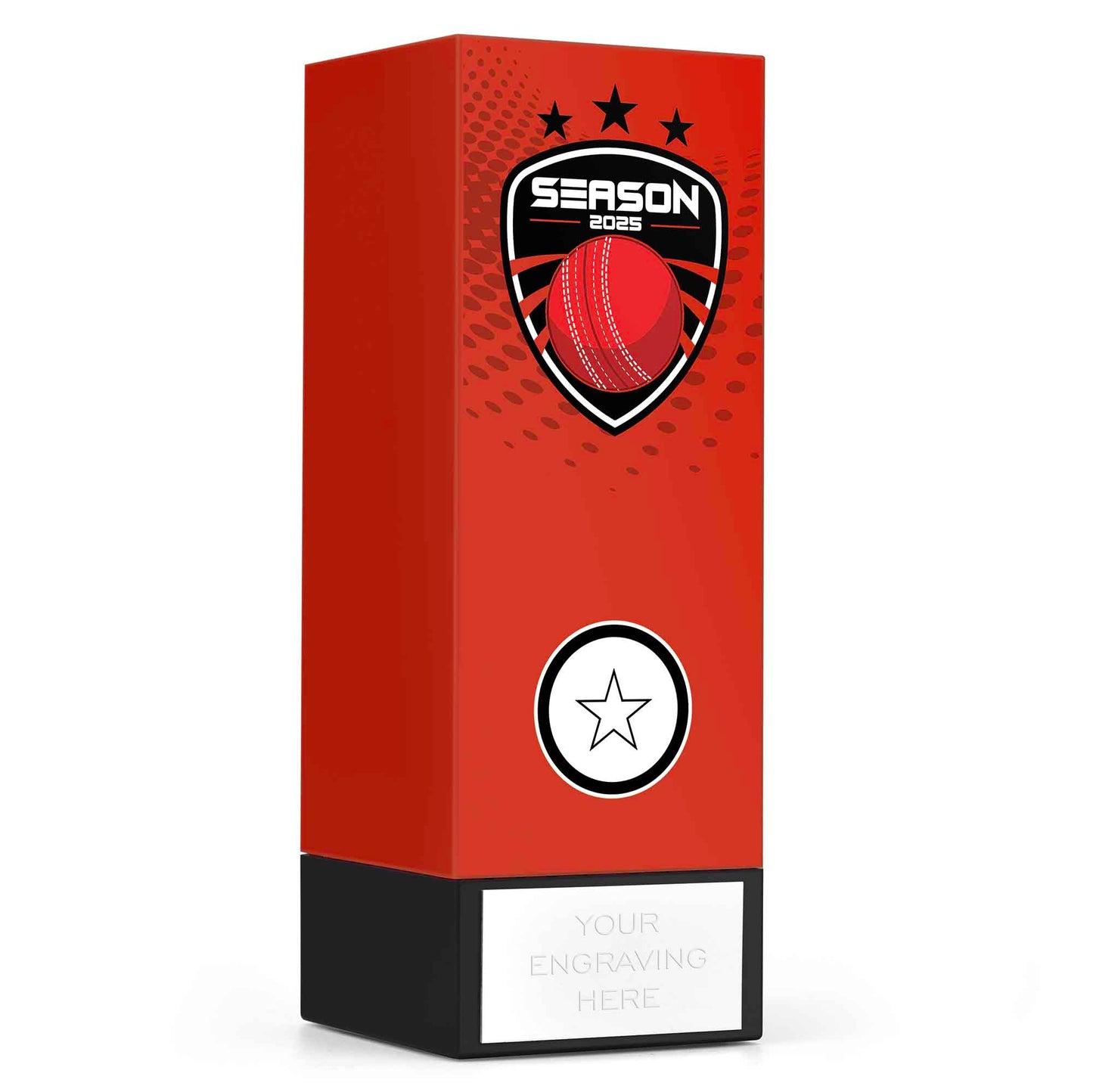 Geo Block Icon Red Cricket Season 2025 17cm (6 3/4")