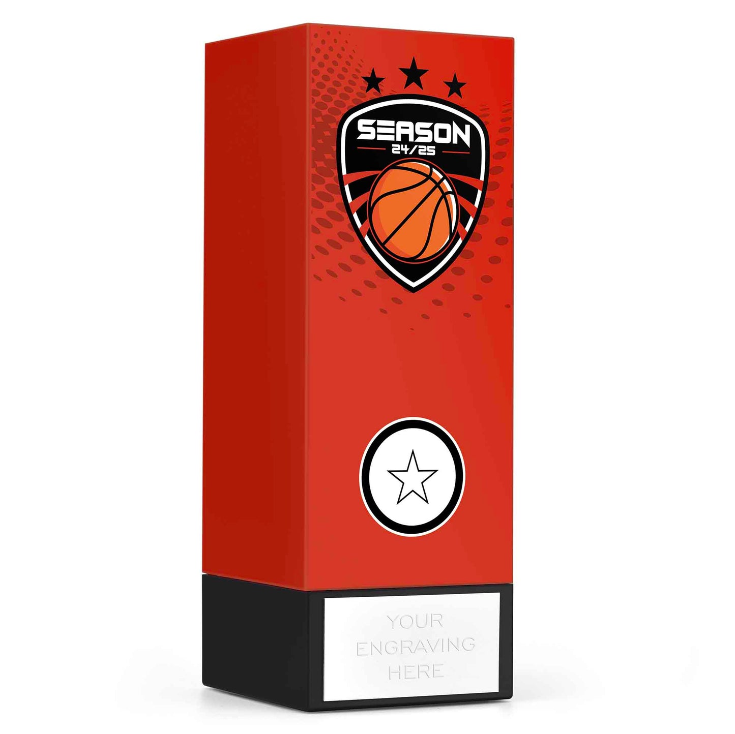Geo Block Icon Red Basketball Season 24/25 17cm (6 3/4")