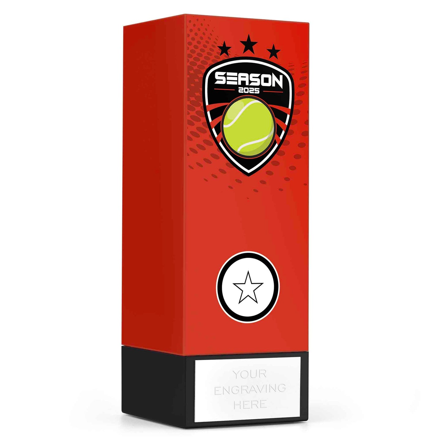 Geo Block Icon Red Tennis Season 2025 17cm (6 3/4")