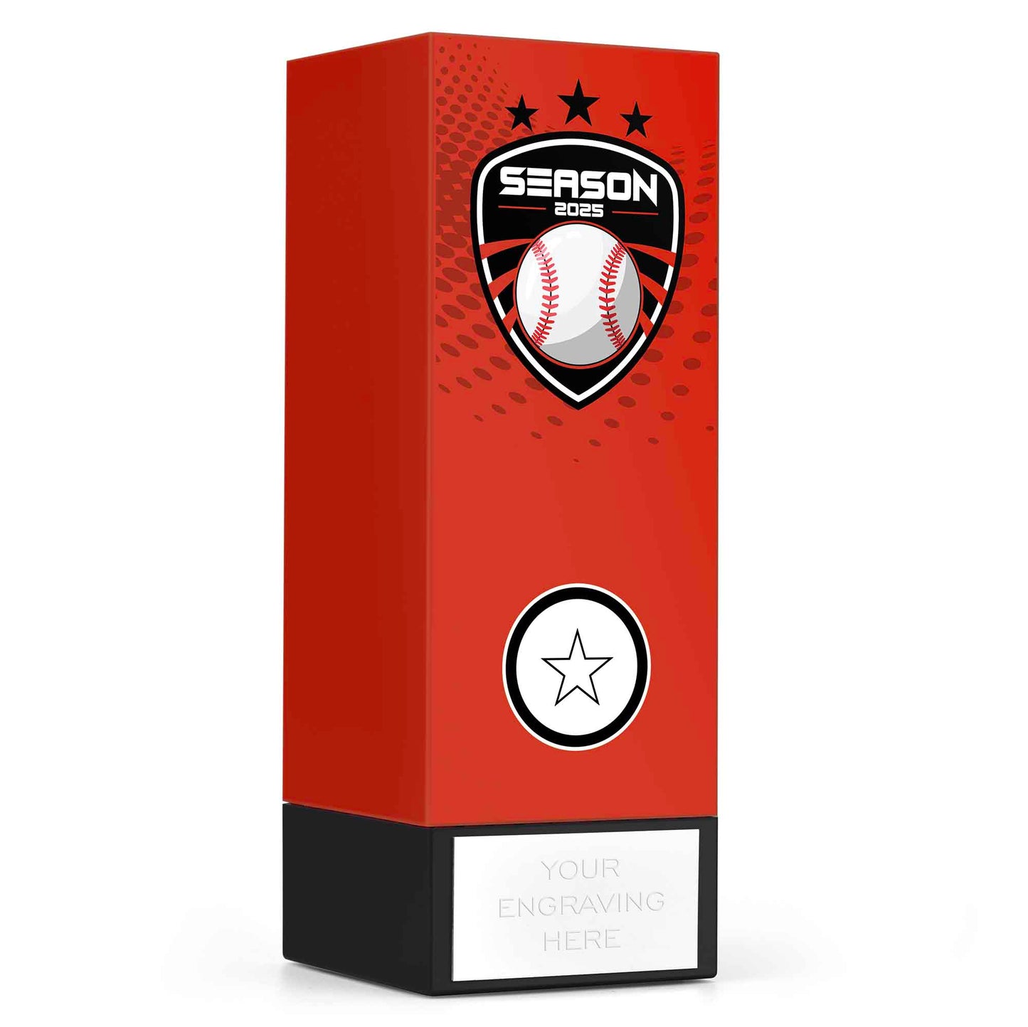 Geo Block Icon Red Baseball Season 24/25 17cm (6 3/4")