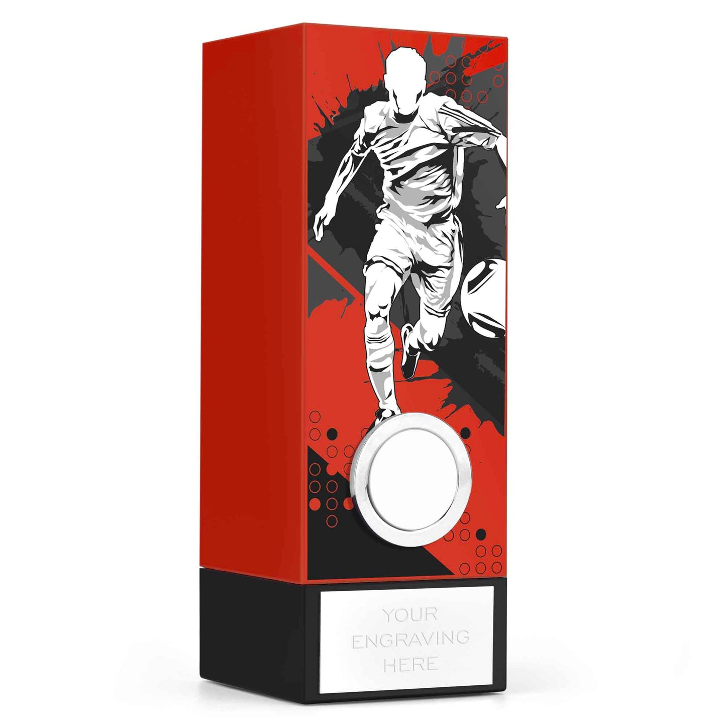Geo Block Vision Red Male Football 17cm (6 3/4")