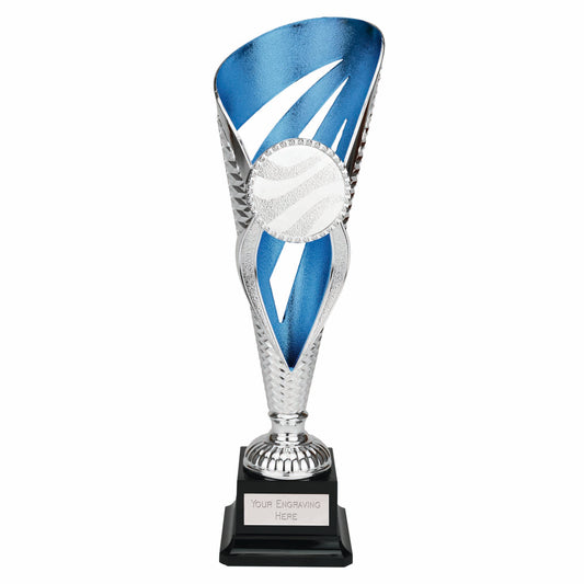 Grand Voyager Blue & Silver Detailed Trophy Cup 33cm (13")