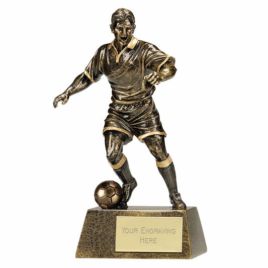 Pinnacle 3D Gold Resin Action Football Player Trophy 15cm (6")