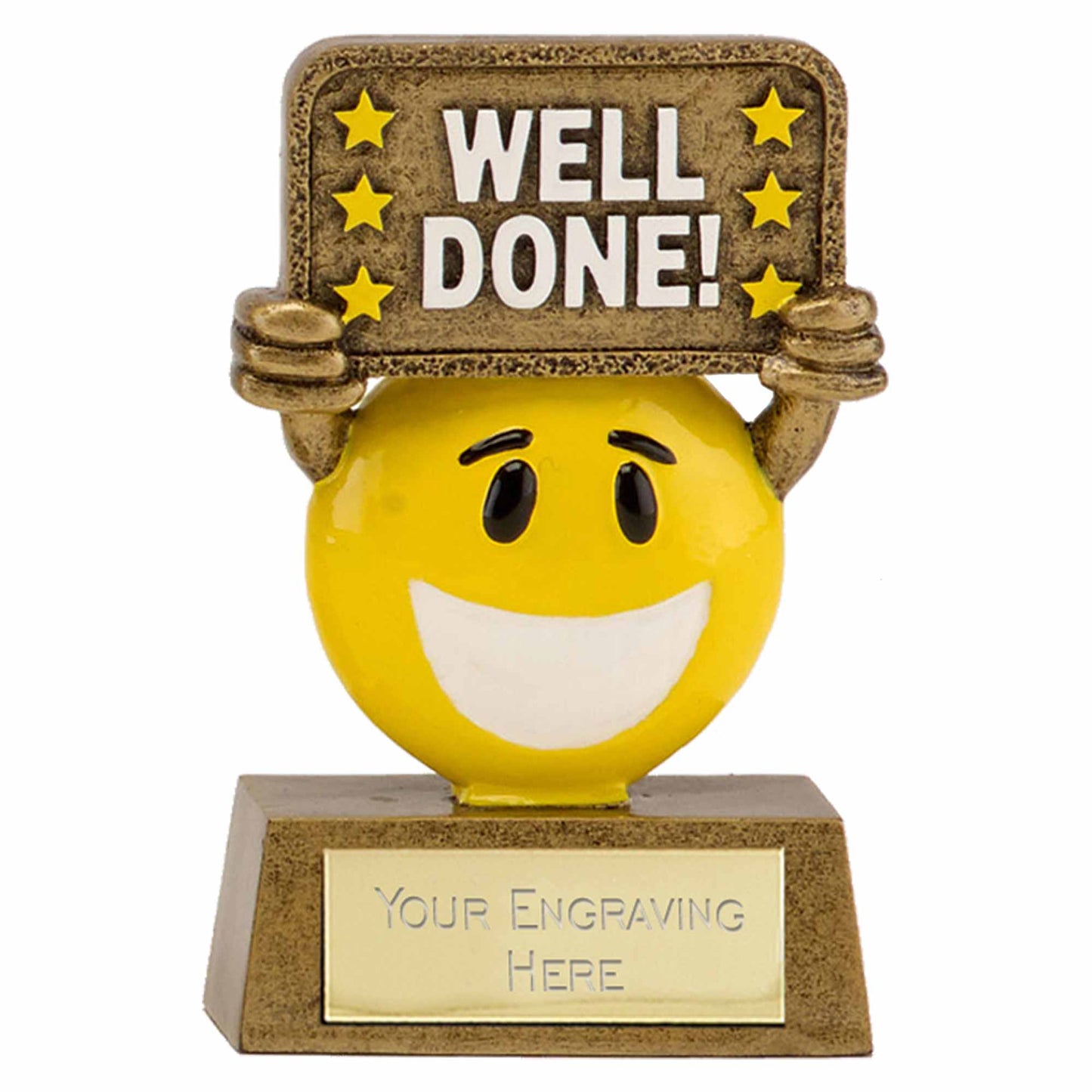Novelty Cheeky Figure Resin Well Done Trophy 9cm (3 1/2")