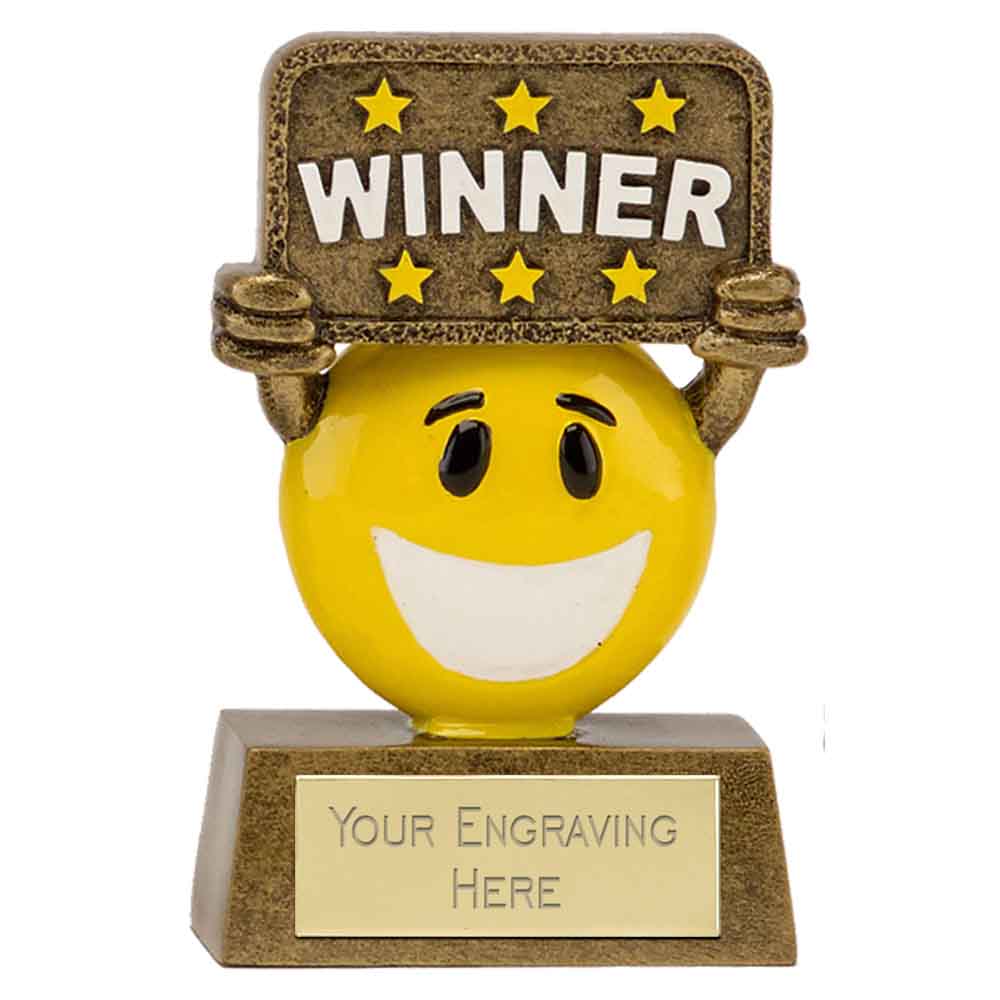 Novelty Cheeky Figure Resin Well Done Trophy 9cm (3 1/2")